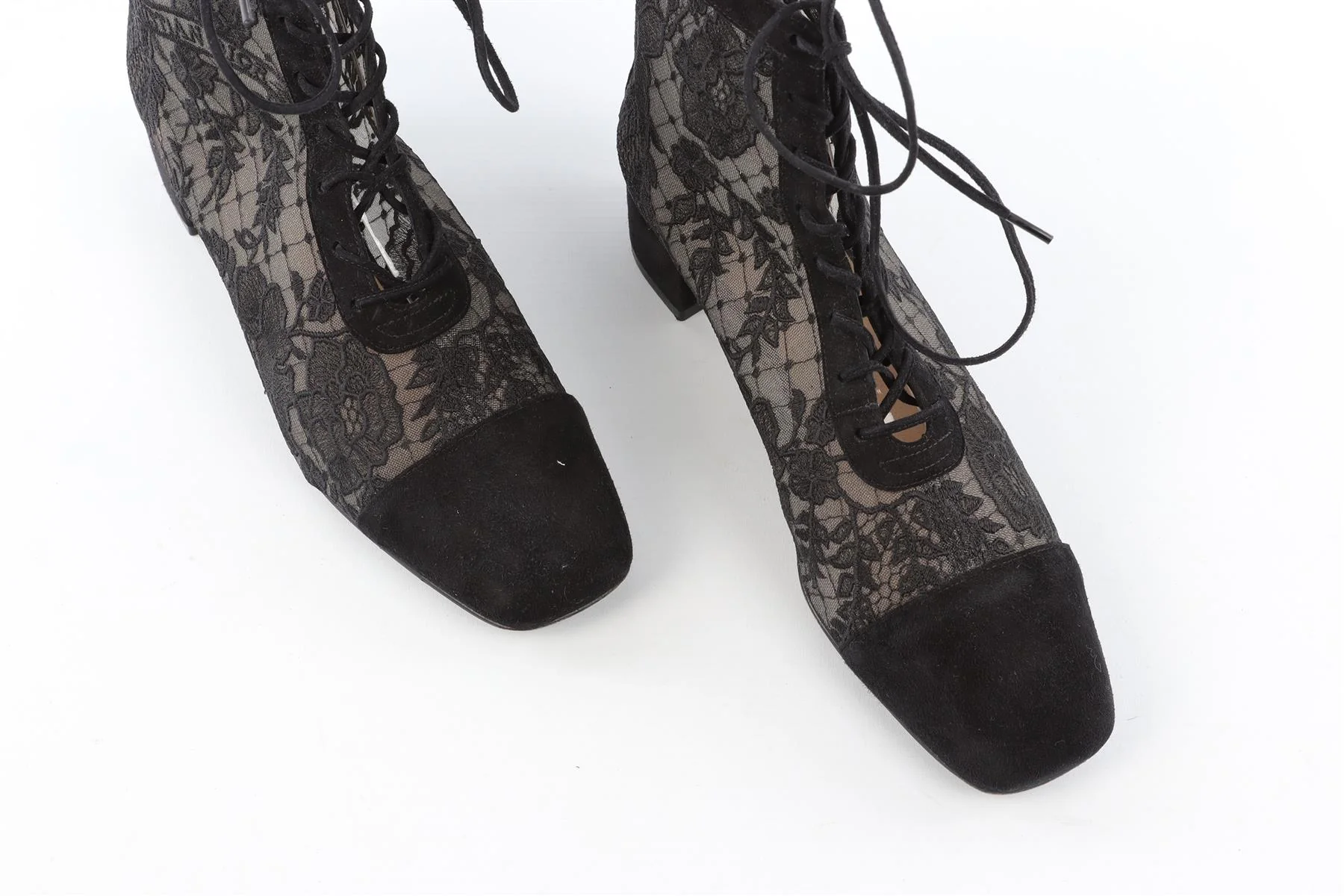 CHRISTIAN DIOR BLACK NAUGHTILY-D SUEDE ANKLE BOOTS EU 37.5 UK 4.5 US 7.5 - Image 5