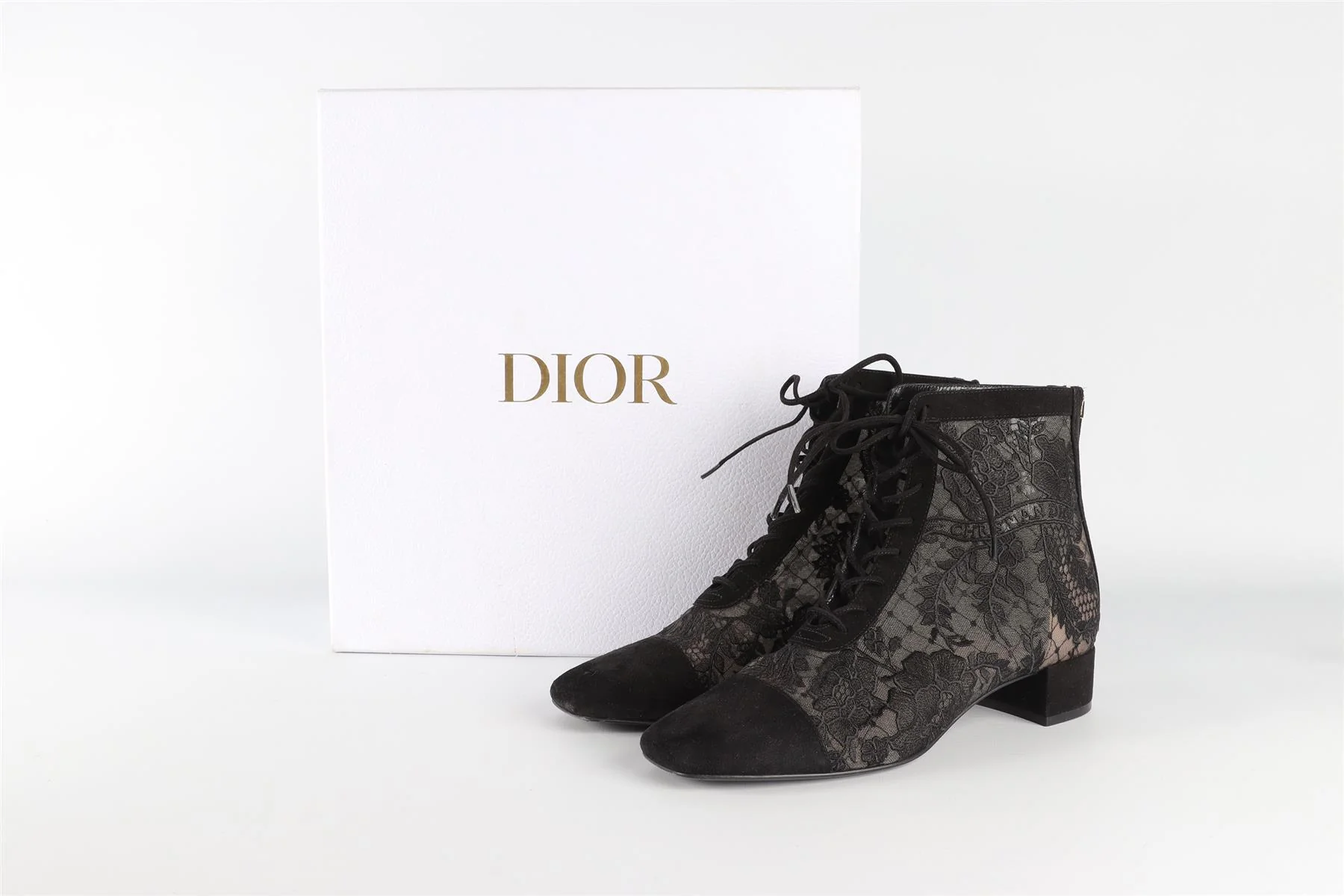 CHRISTIAN DIOR BLACK NAUGHTILY-D SUEDE ANKLE BOOTS EU 38 UK 5 US 8 - Image 7