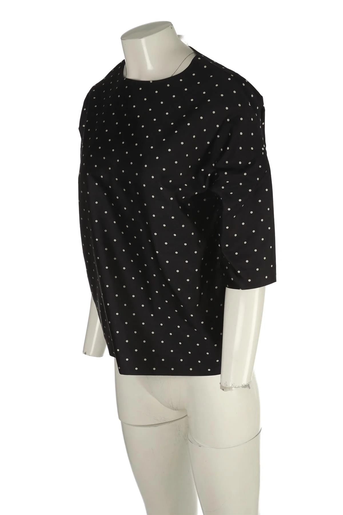 CHRISTIAN DIOR BLACK SILK TOP FR 36 UK 8 - Image 3