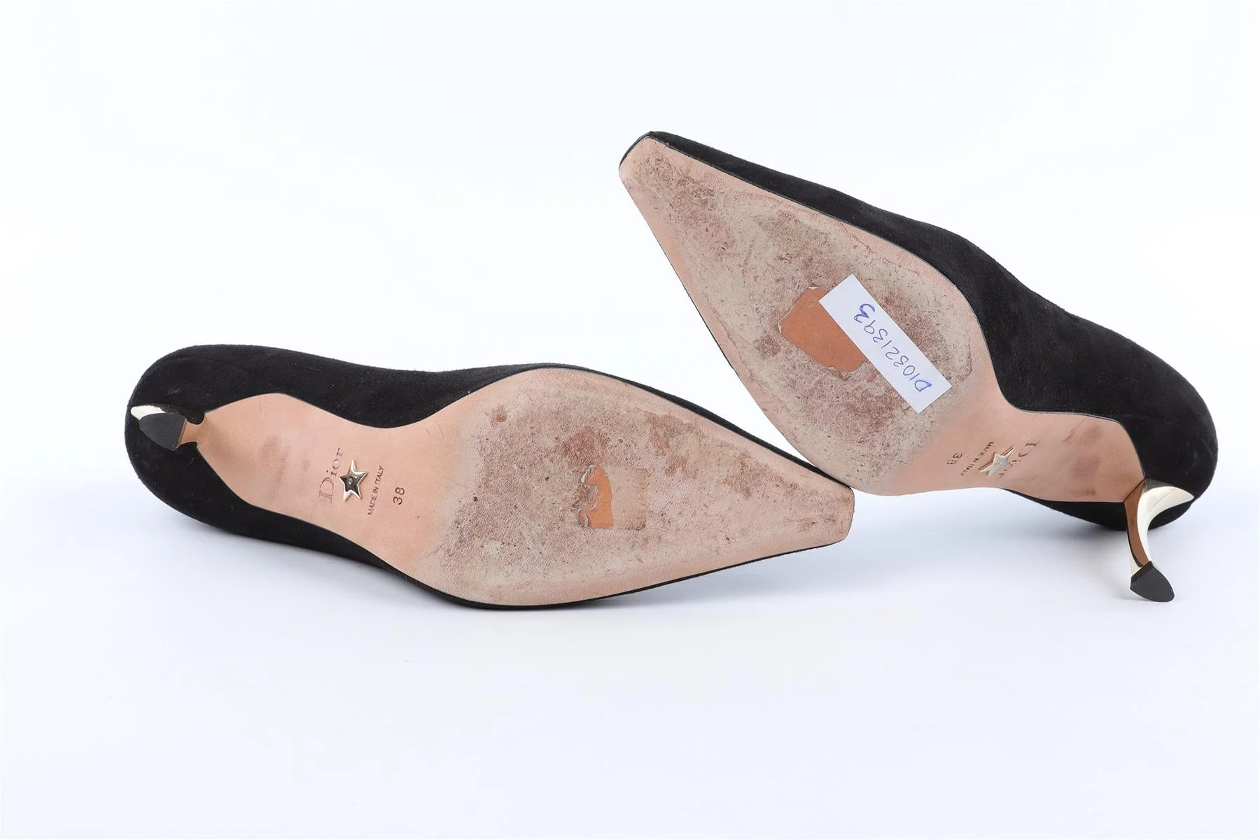 CHRISTIAN DIOR BLACK SUEDE PUMPS EU 38 UK 5 US 8 - Image 7