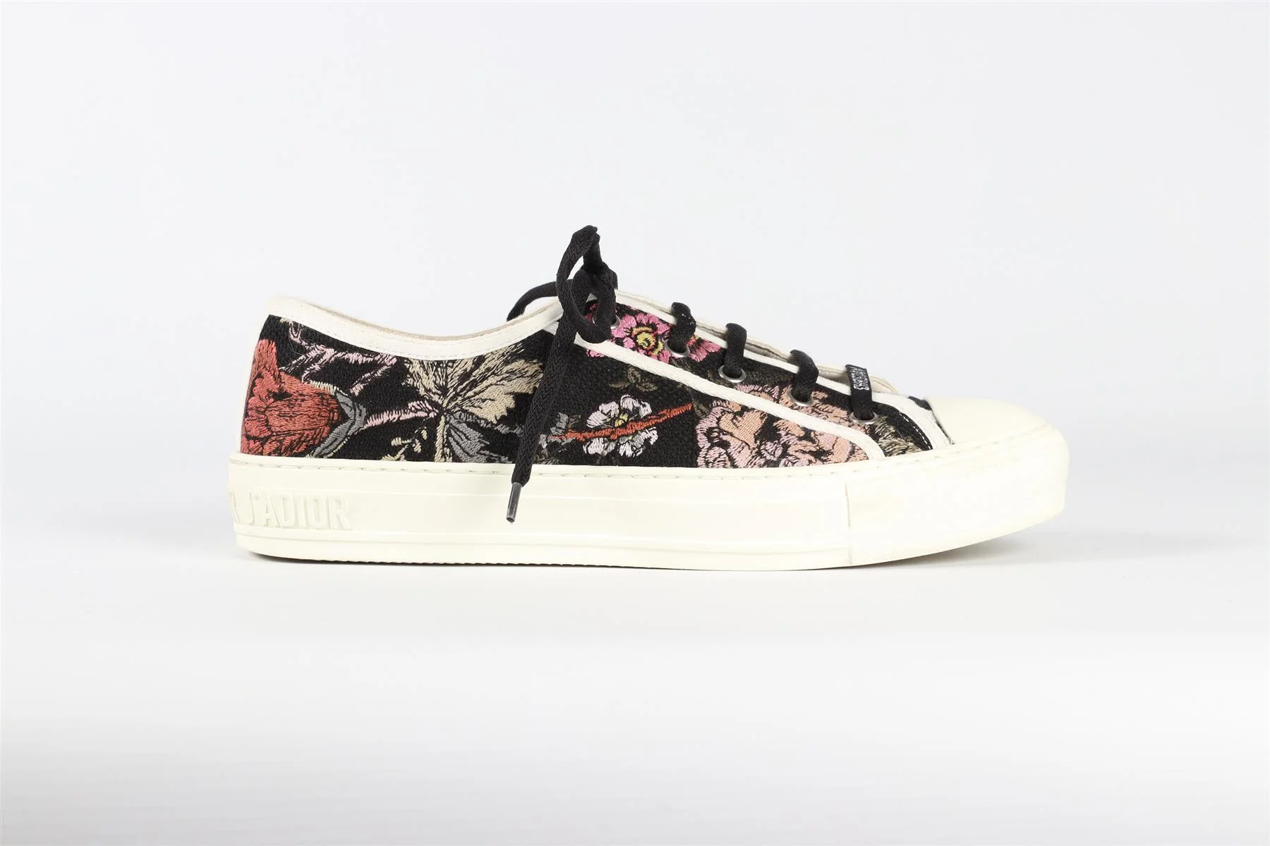CHRISTIAN DIOR BLACK WALK'N'DIOR CANVAS SNEAKERS - Image 2