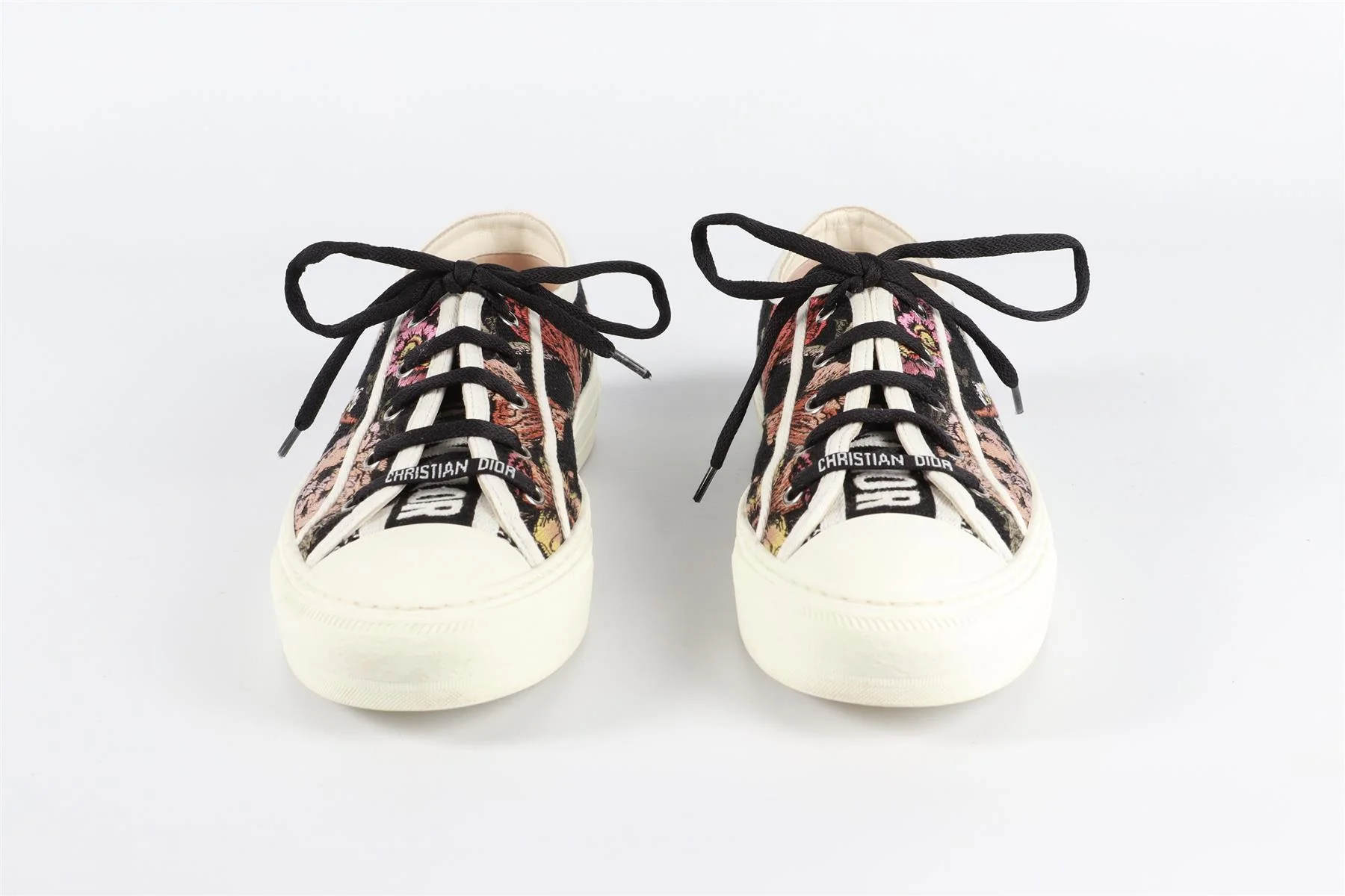 CHRISTIAN DIOR BLACK WALK'N'DIOR CANVAS SNEAKERS - Image 3