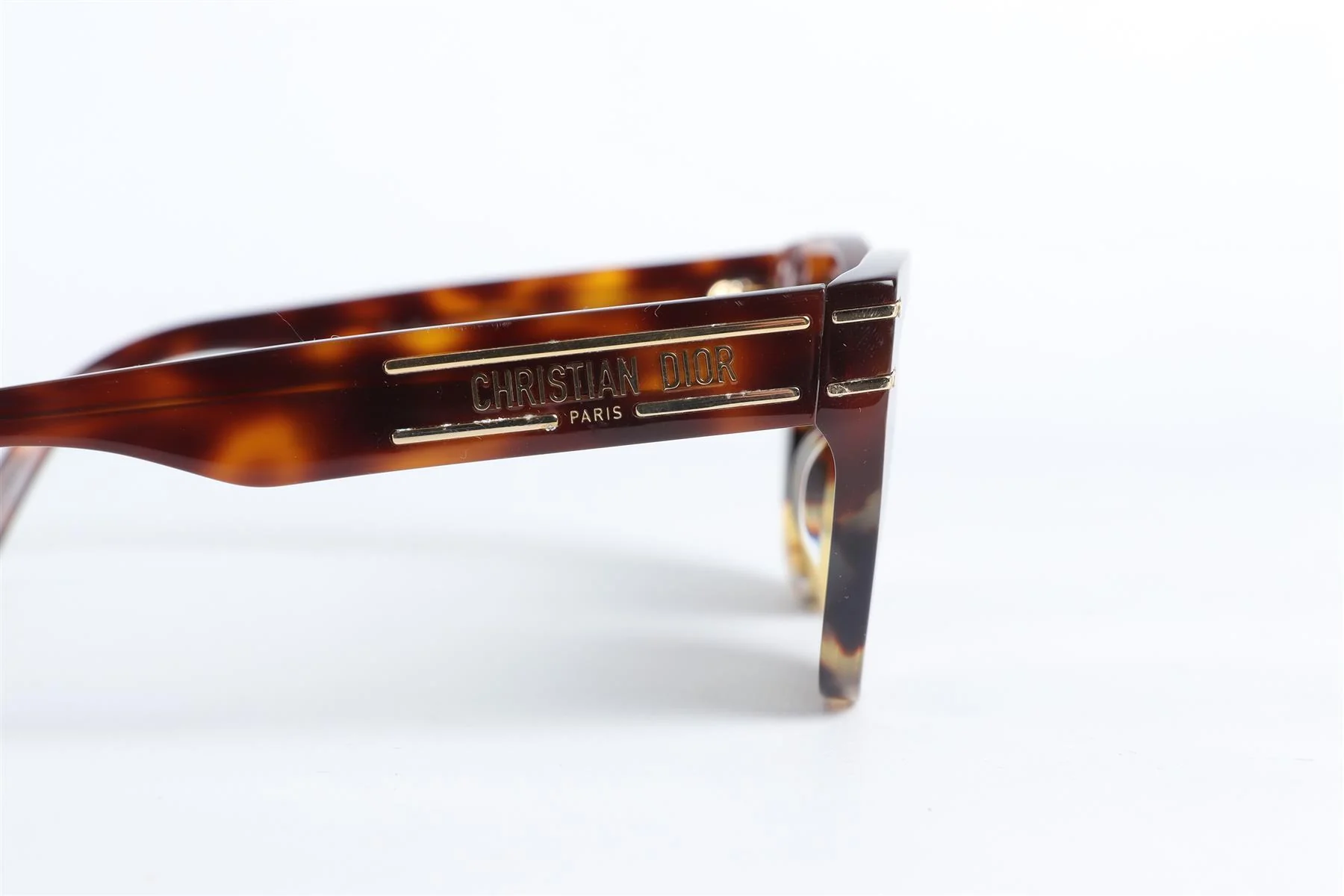CHRISTIAN DIOR BROWN DIORSIGNATURE SQUARE FRAME ACETATE SUNGLASSES - Image 5