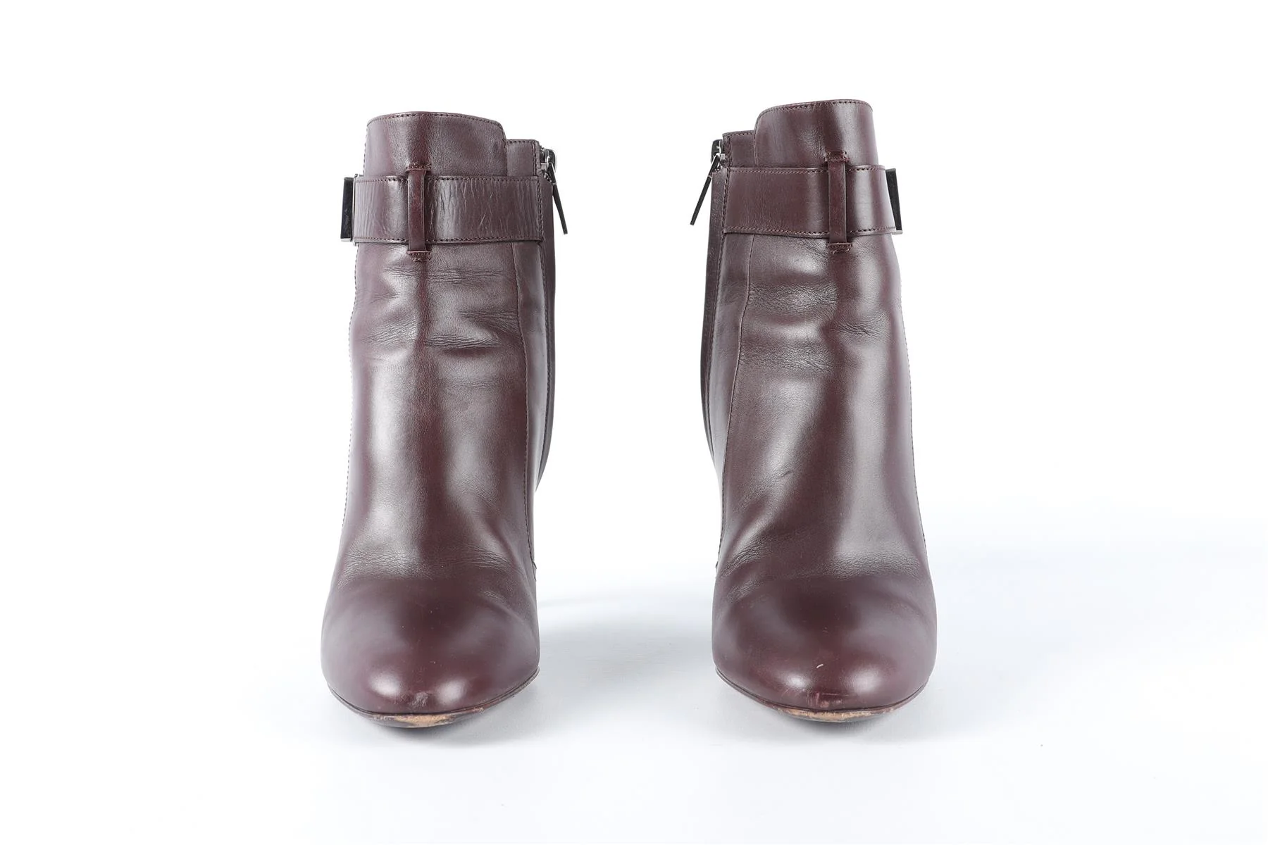 CHRISTIAN DIOR BROWN LEATHER ANKLE BOOTS EU 39 UK 6 US 9 - Image 3