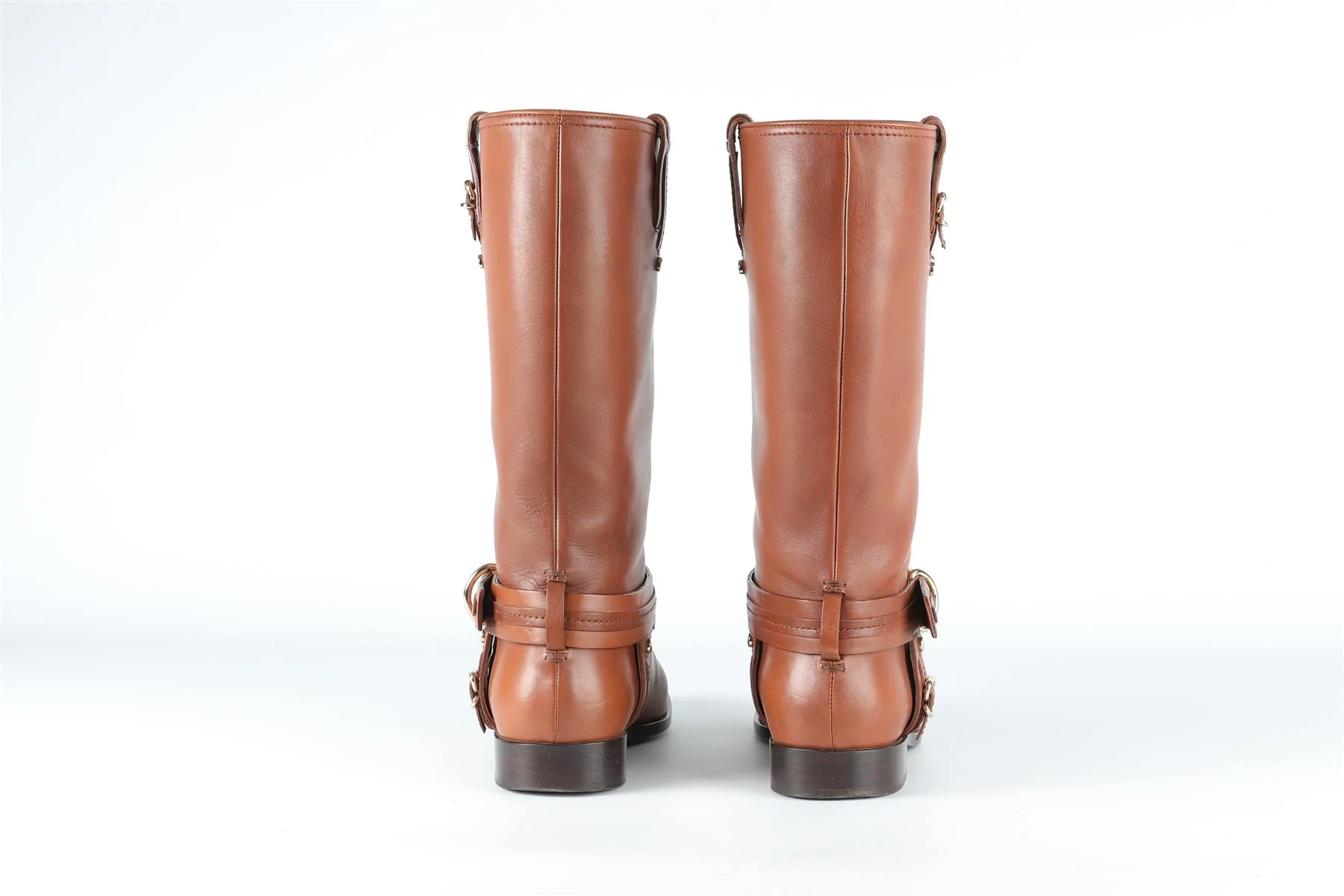 CHRISTIAN DIOR BROWN LEATHER KNEE HIGH BOOTS EU 36 UK 3 US 6 - Image 5