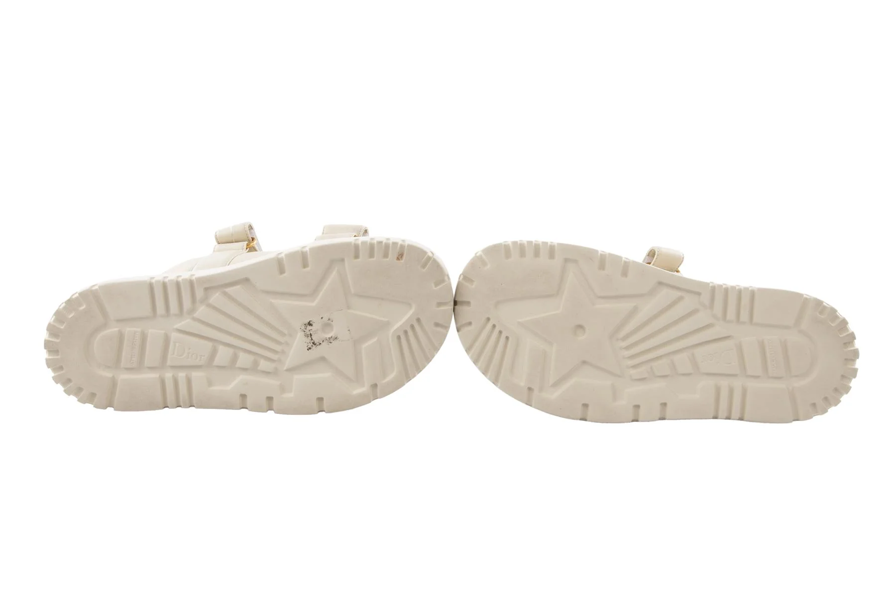 CHRISTIAN DIOR CREAM DIORACT LEATHER SLIDES EU 38 UK 5 US 8 - Image 6