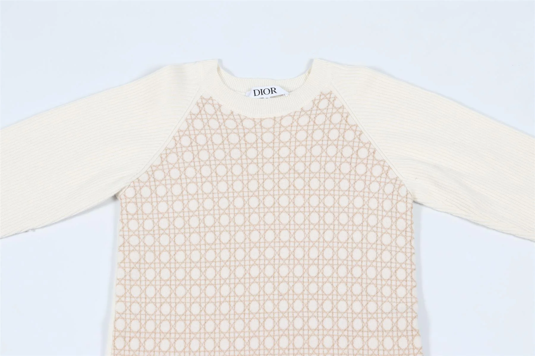CHRISTIAN DIOR CREAM KIDS GIRLS WOOL DRESS 10 YEARS - Image 3