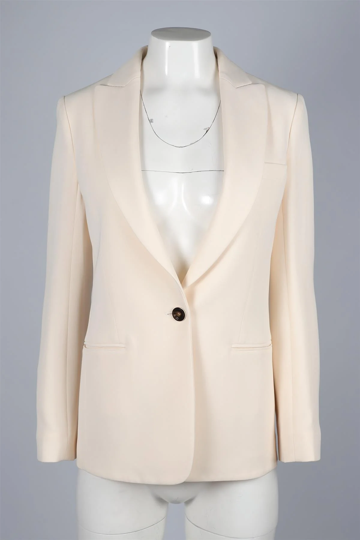 CHRISTIAN DIOR CREAM SILK BLAZER FR 38 UK 10 - Image 2