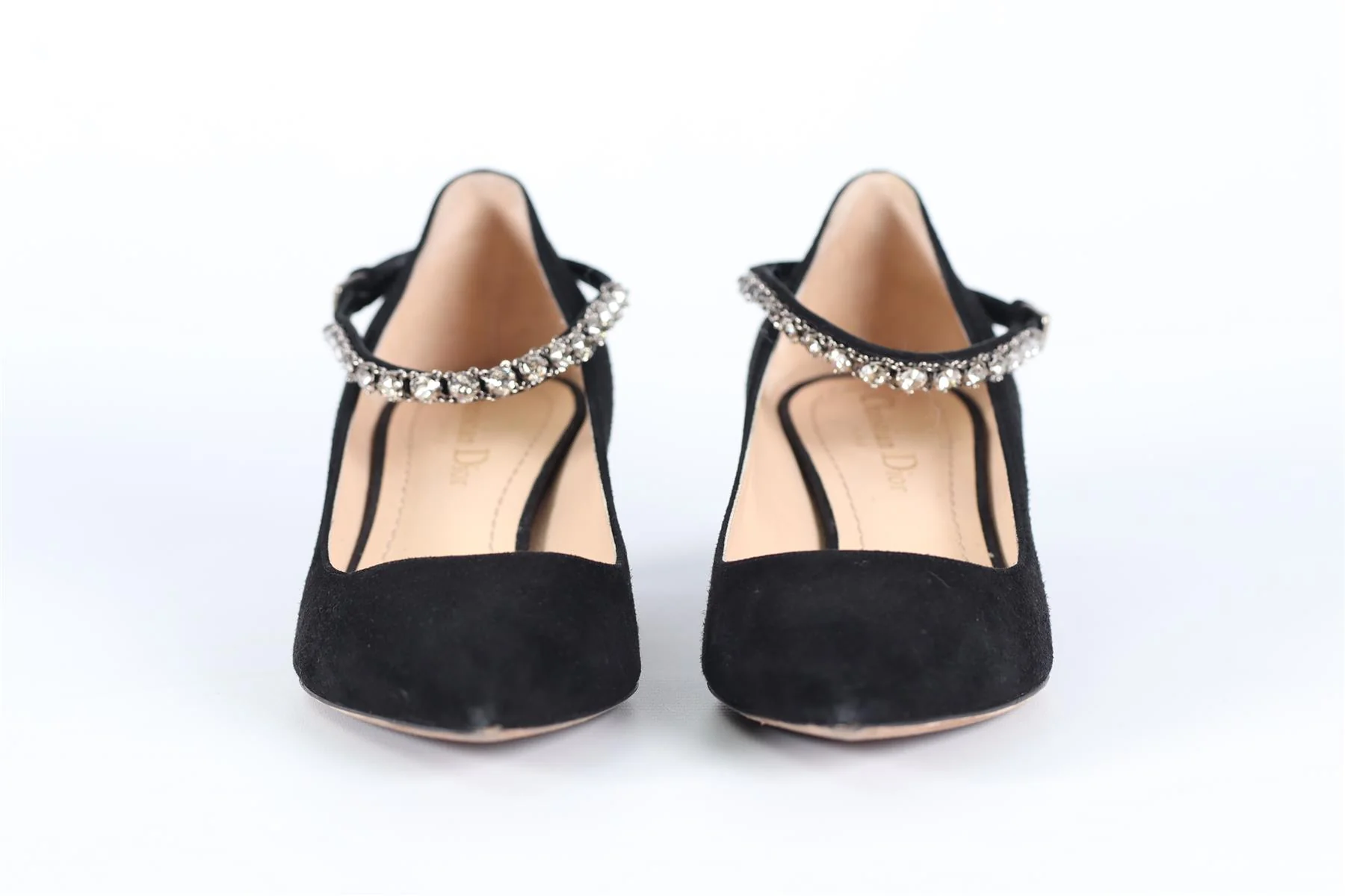 CHRISTIAN DIOR CRYSTAL AND SUEDE PUMPS EU 37 UK 4 US 7 - Image 5