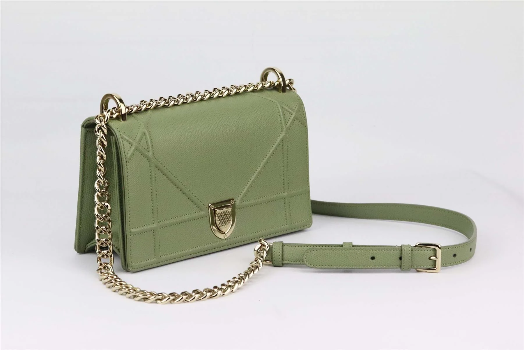 CHRISTIAN DIOR DIORAMA SMALL LEATHER SHOULDER BAG - Image 2
