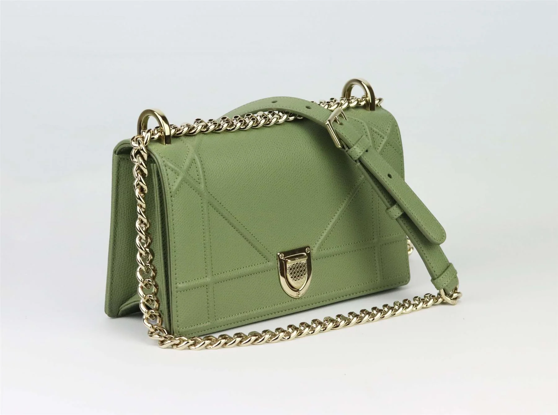 CHRISTIAN DIOR DIORAMA SMALL LEATHER SHOULDER BAG - Image 3