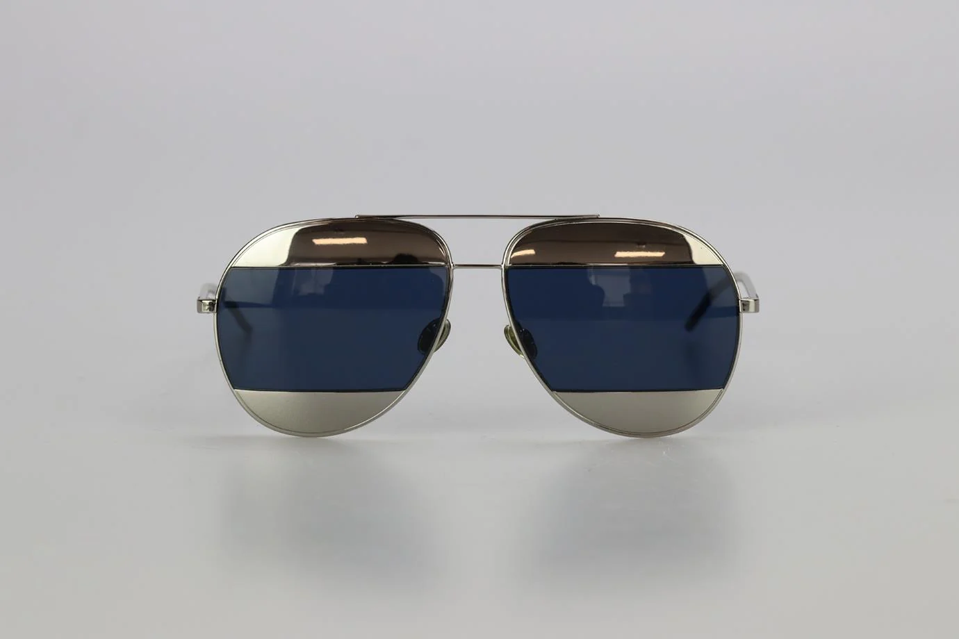 CHRISTIAN DIOR DIORSPLIT1 SILVER TONE SUNGLASSES - Image 3