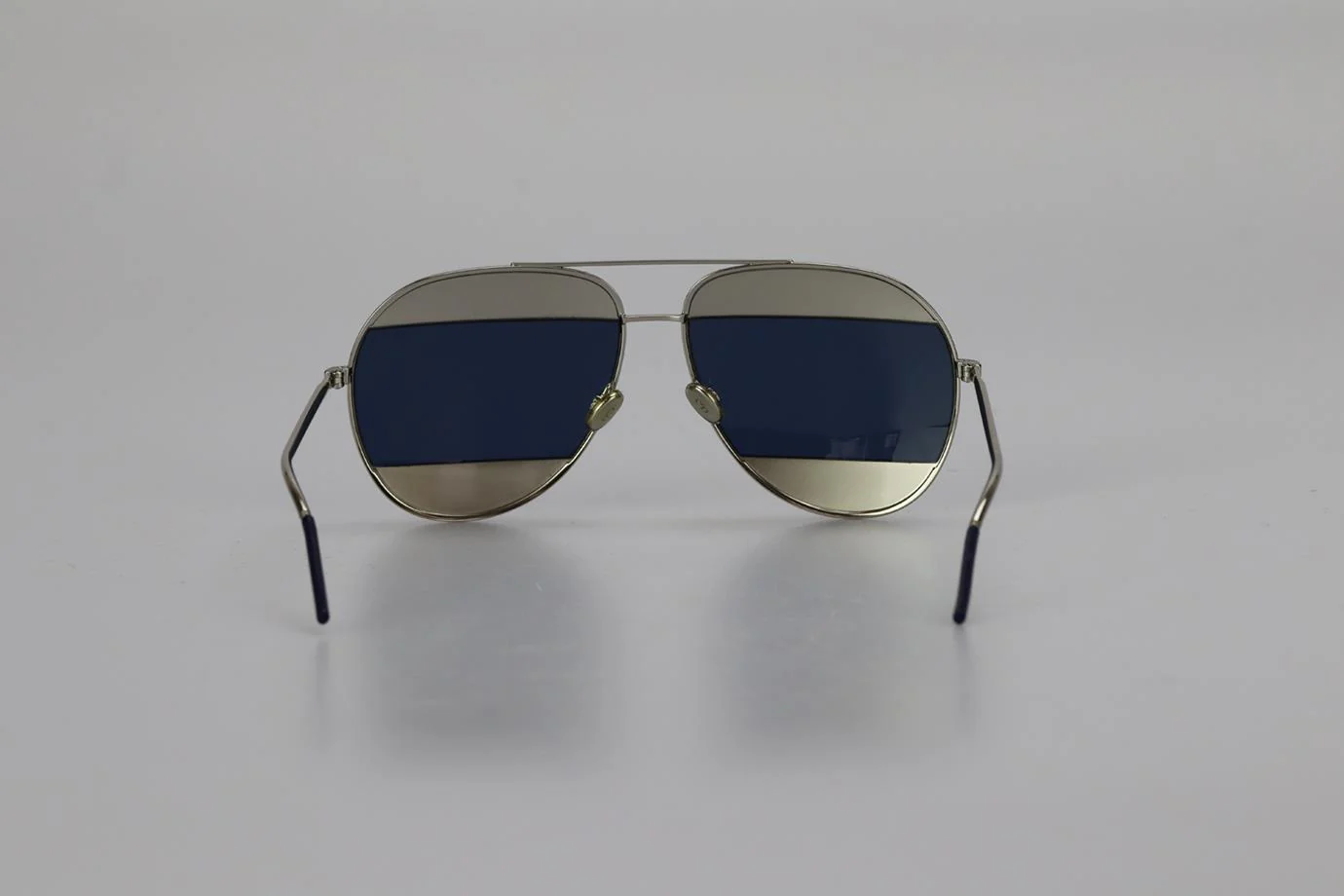 CHRISTIAN DIOR DIORSPLIT1 SILVER TONE SUNGLASSES - Image 4