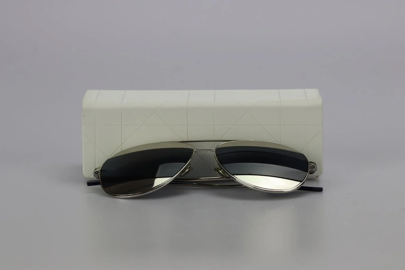 CHRISTIAN DIOR DIORSPLIT1 SILVER TONE SUNGLASSES - Image 8