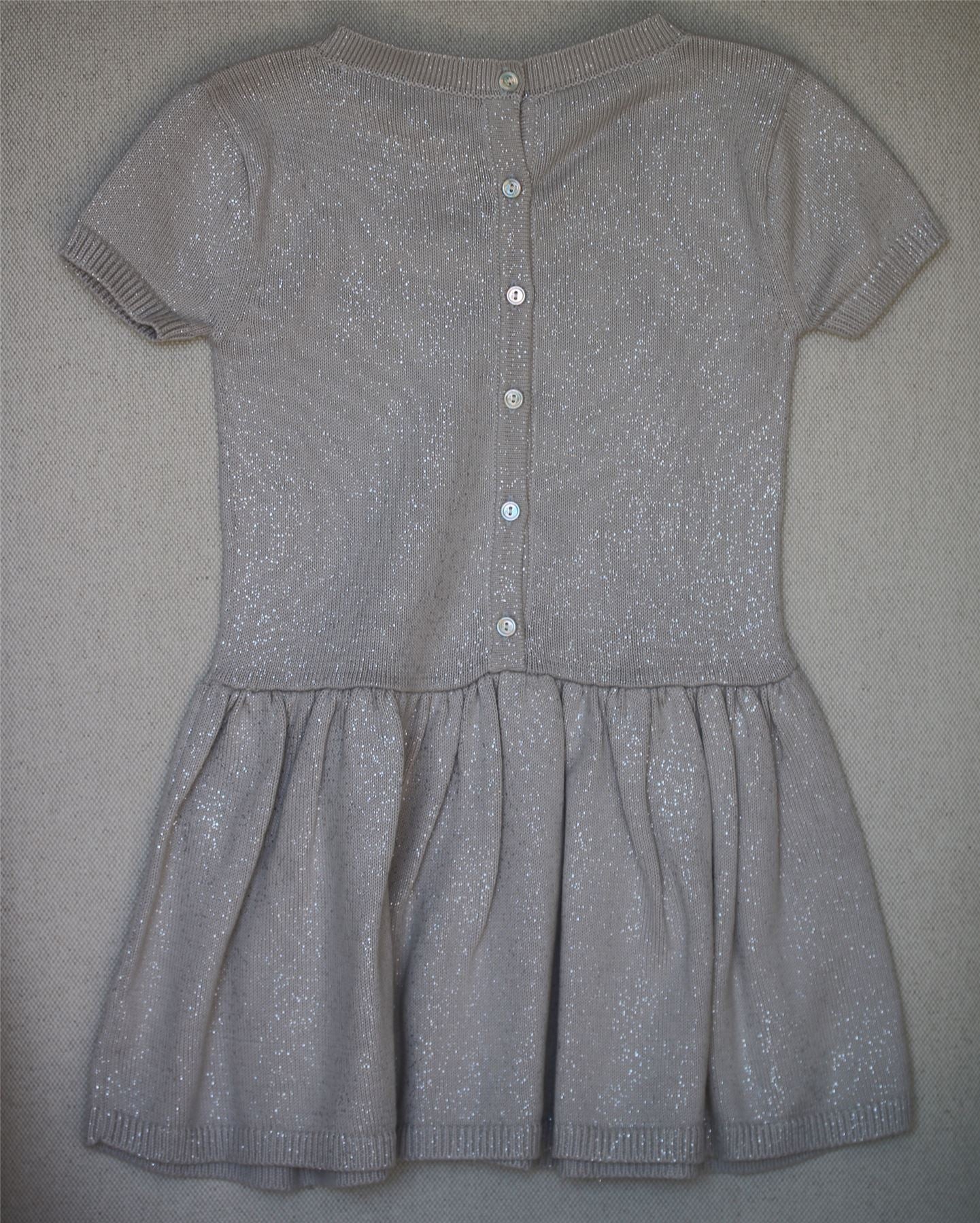 CHRISTIAN DIOR GIRLS CHAMPAGNE KNIT DRESS 3 YEARS - Image 3