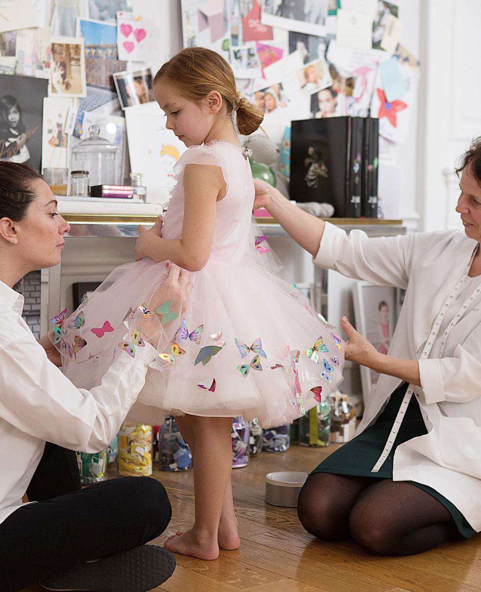 CHRISTIAN DIOR GIRLS ENCHANTED FOREST DRESS 6 YEARS - Image 4