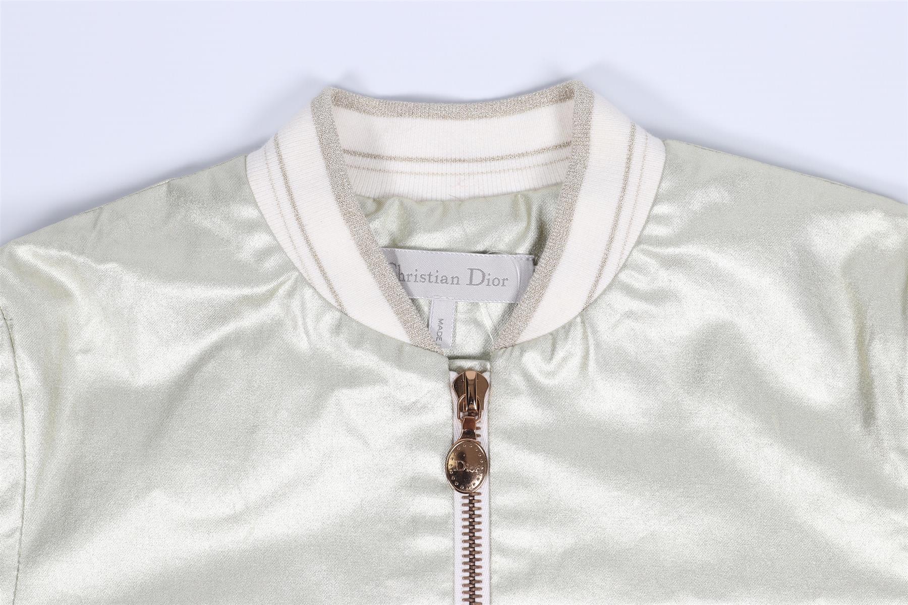 CHRISTIAN DIOR GOLD KIDS GIRLS CANVAS JACKET 6 YEARS - Image 3