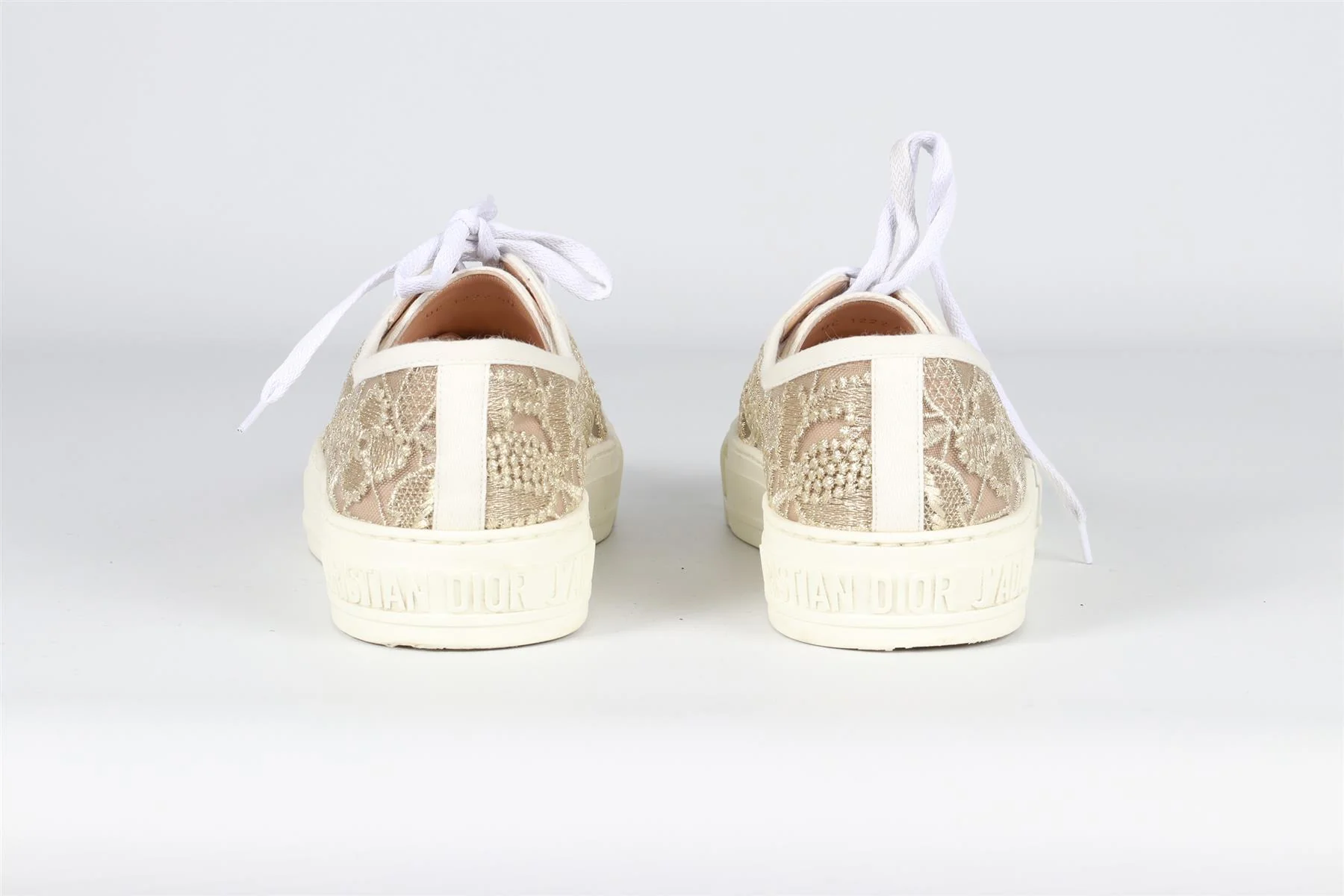 CHRISTIAN DIOR GOLD WALK'N'DIOR MESH SNEAKERS EU 40 UK 7 US 10 - Image 5