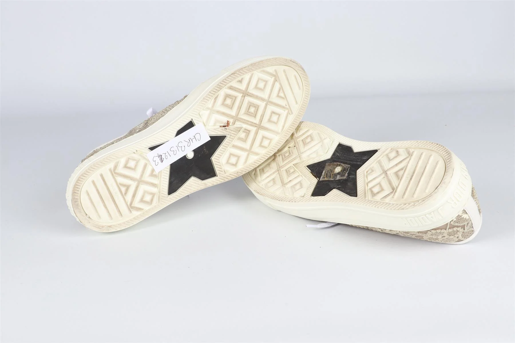 CHRISTIAN DIOR GOLD WALK'N'DIOR MESH SNEAKERS EU 40 UK 7 US 10 - Image 6