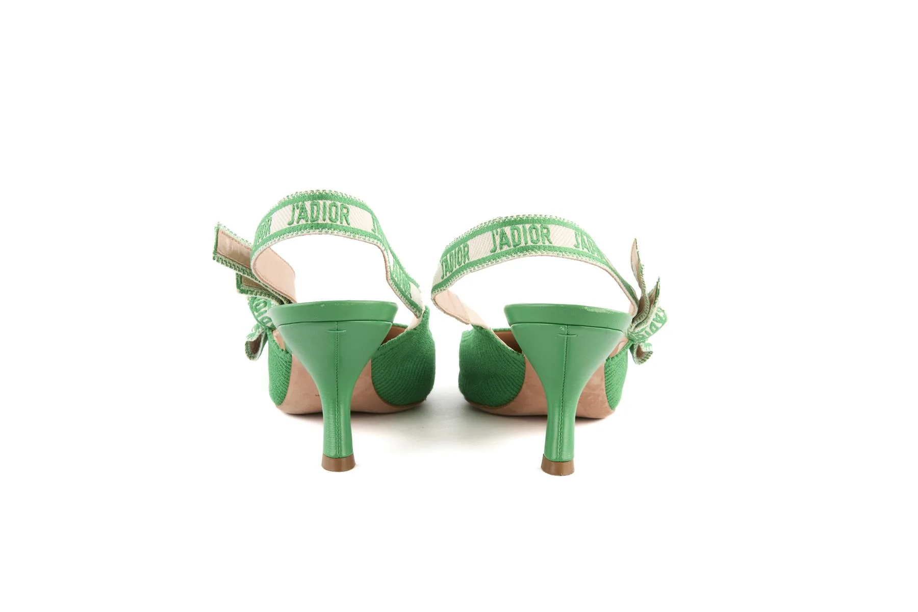 CHRISTIAN DIOR GREEN J'ADIOR CORDUROY SLINGBACK PUMPS EU 40 UK 7 US 10 - Image 5