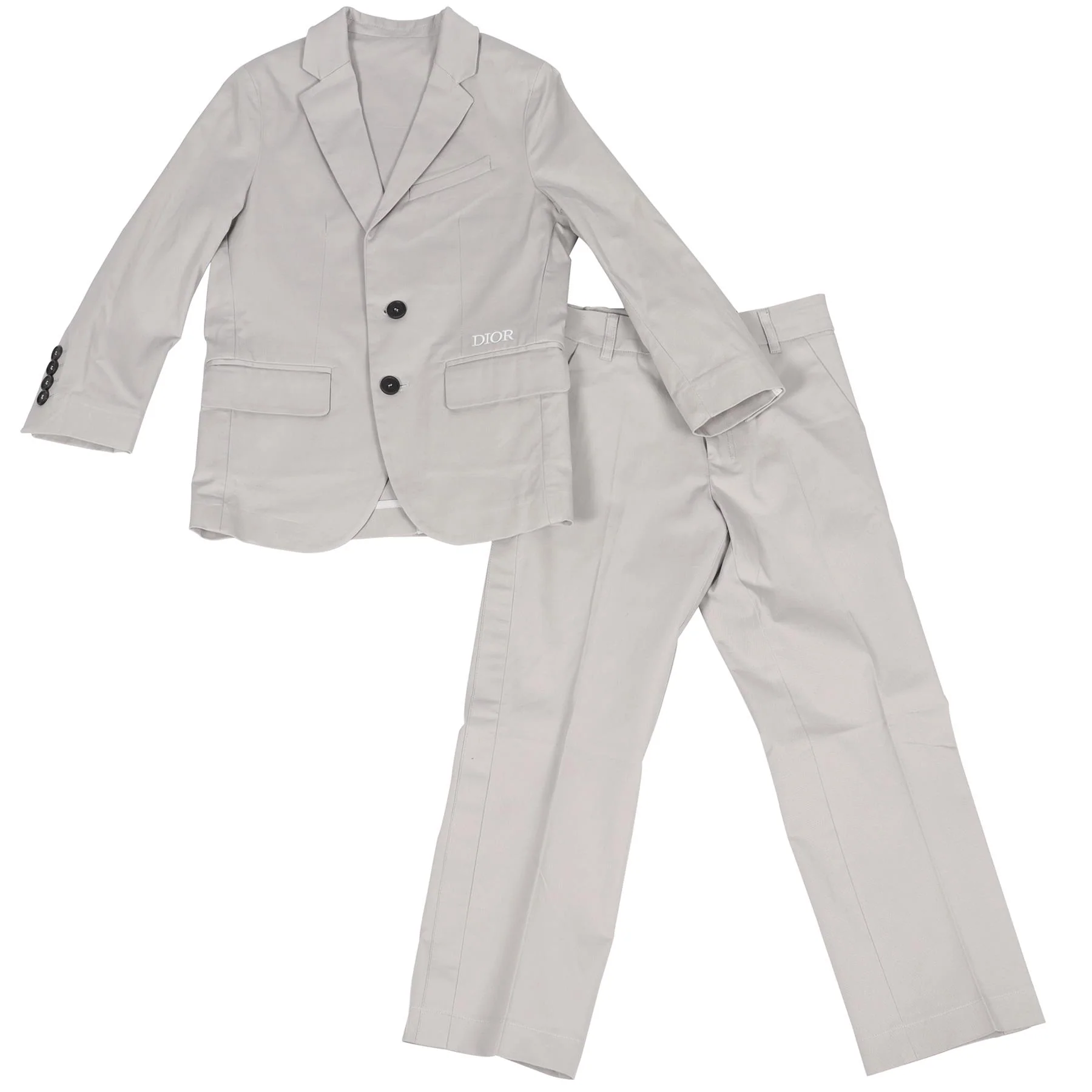 CHRISTIAN DIOR GREY KIDS BOYS COTTON BLEND SUIT 8 YEARS - Image 13