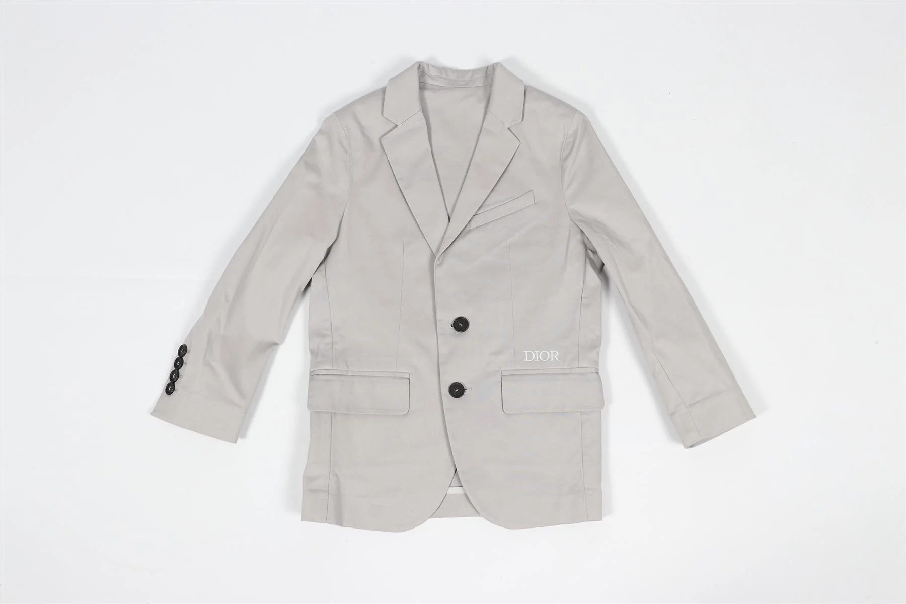 CHRISTIAN DIOR GREY KIDS BOYS COTTON BLEND SUIT 8 YEARS - Image 3