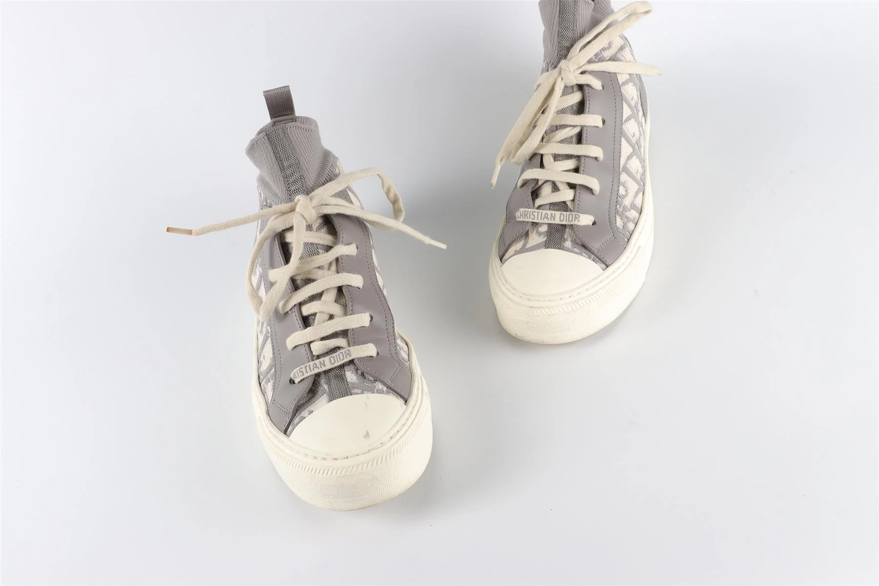 CHRISTIAN DIOR GREY WALK'N'DIOR TECHNICAL SNEAKERS EU 36.5 UK 3.5 US 6.5 - Image 4
