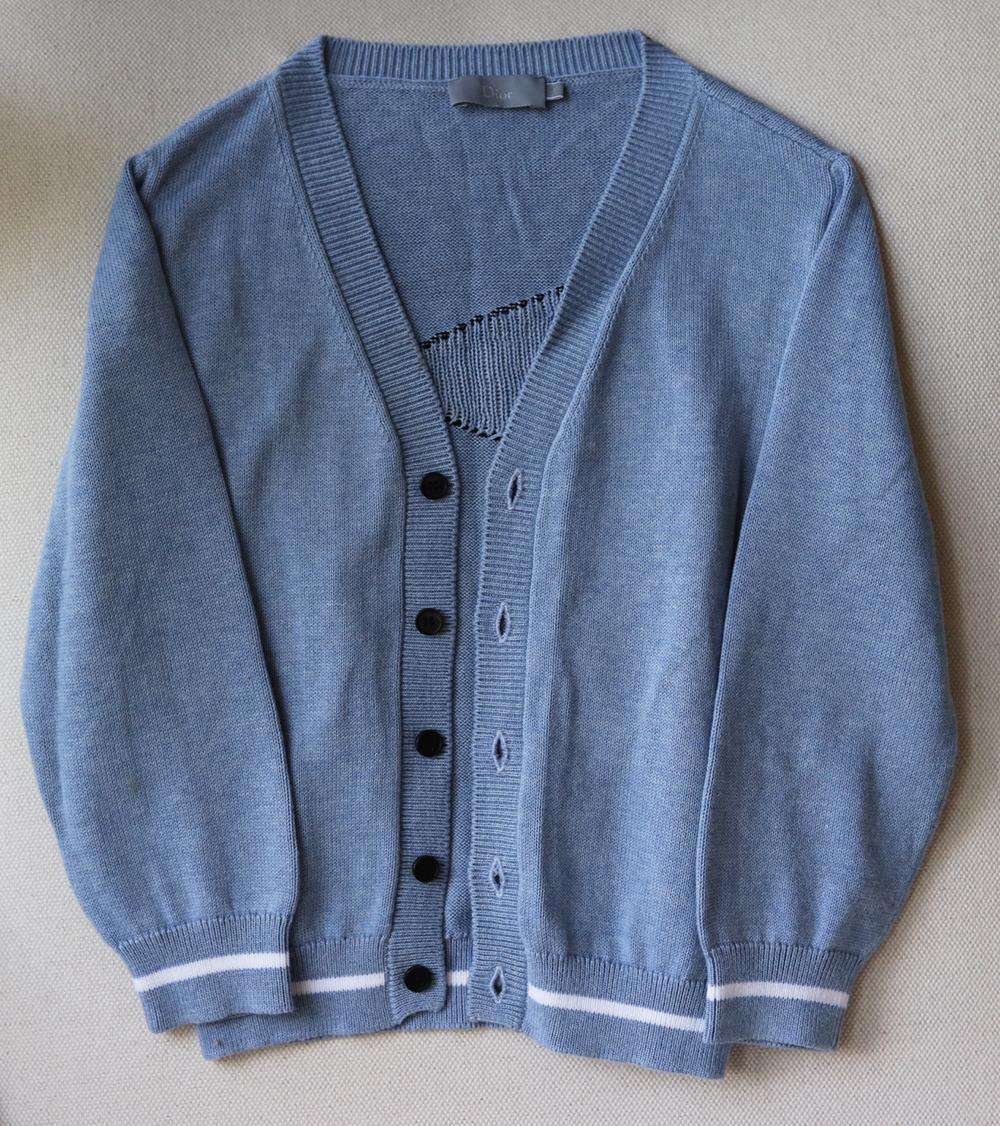CHRISTIAN DIOR KIDS BOYS COTTON CARDIGAN 4 YEARS - Image 2