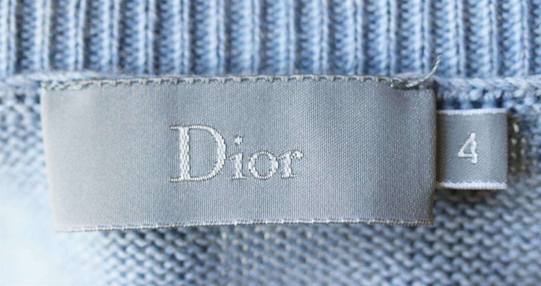 CHRISTIAN DIOR KIDS BOYS COTTON CARDIGAN 4 YEARS - Image 4
