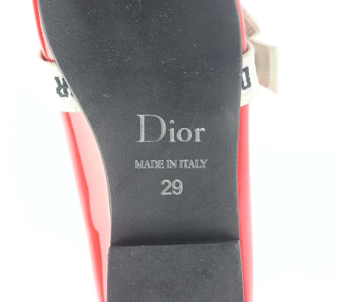 CHRISTIAN DIOR KIDS GIRLS MISS B PATENT LEATHER SHOES EU 29 UK 11 - Image 6