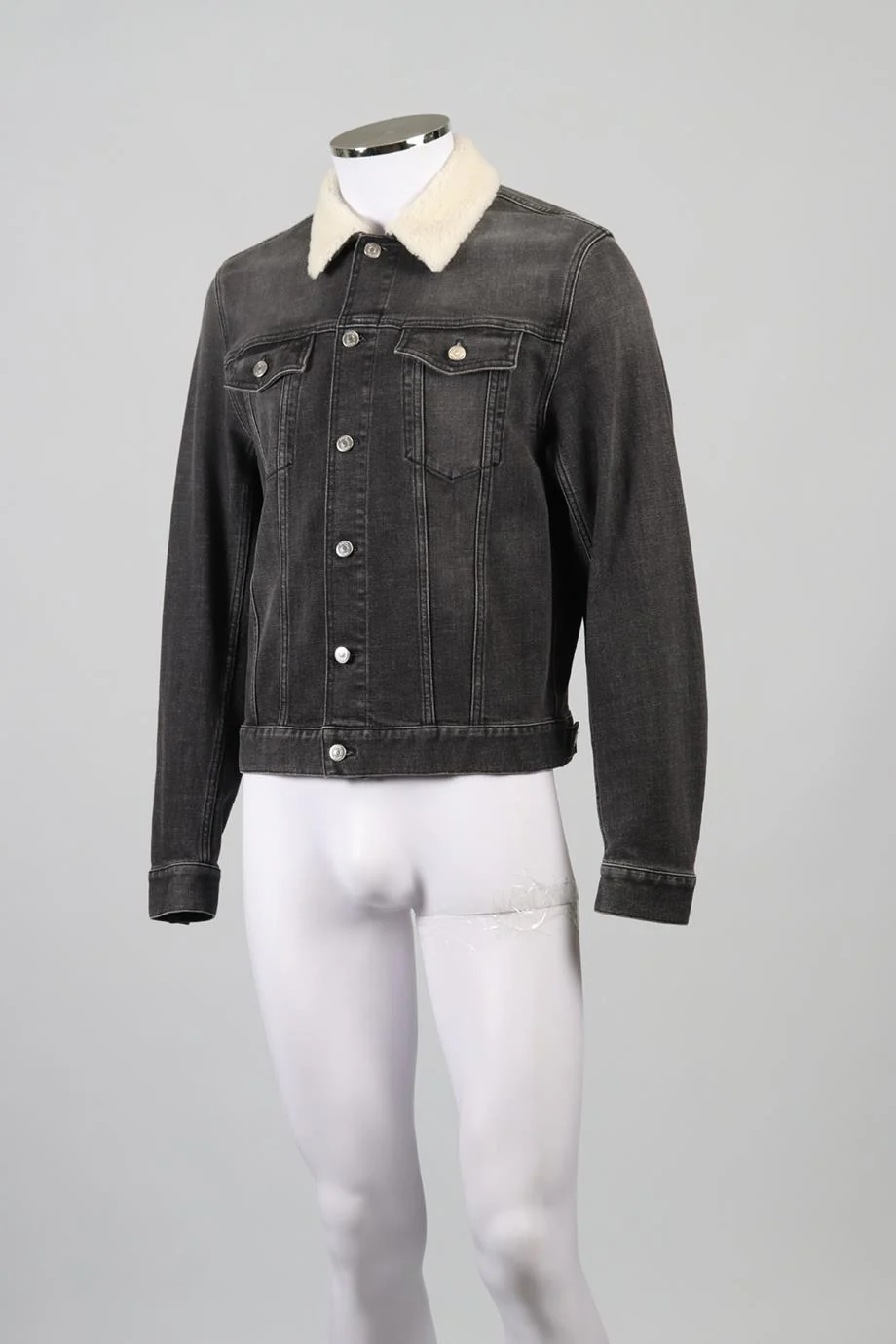 CHRISTIAN DIOR MEN'S SHEARLING AND DENIM JACKET IT 50 UK/US 40 FR 50 - Image 3