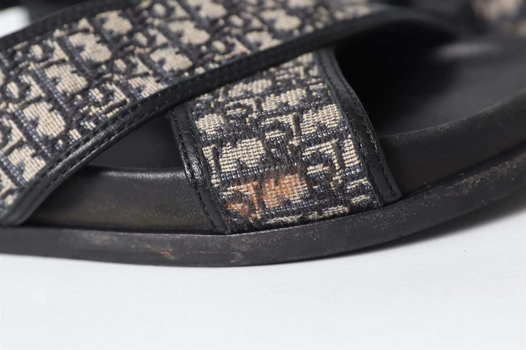 CHRISTIAN DIOR NAVY KIDS BOYS LEATHER SANDALS EU 32 - Image 3