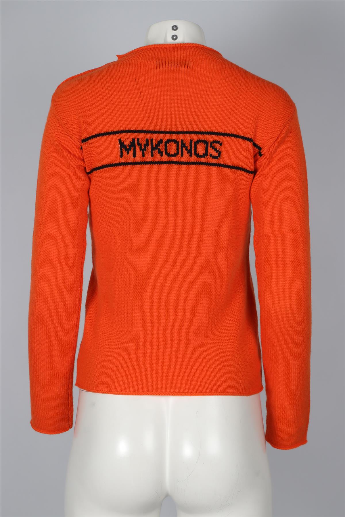CHRISTIAN DIOR ORANGE CASHMERE SWEATER FR 34 UK 6 - Image 4