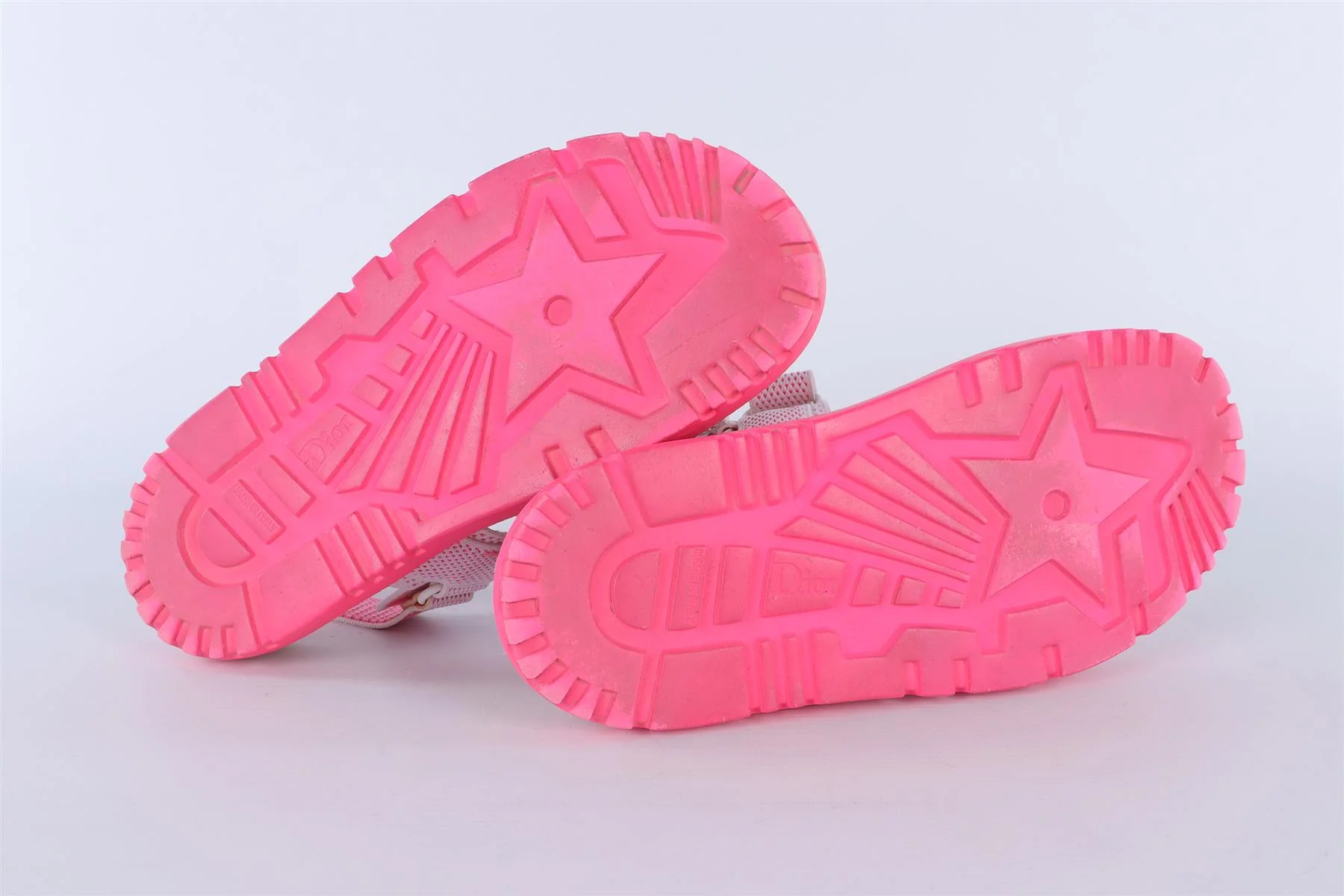 CHRISTIAN DIOR PINK DIORACT FABRIC SANDALS EU 38 UK 5 - Image 6