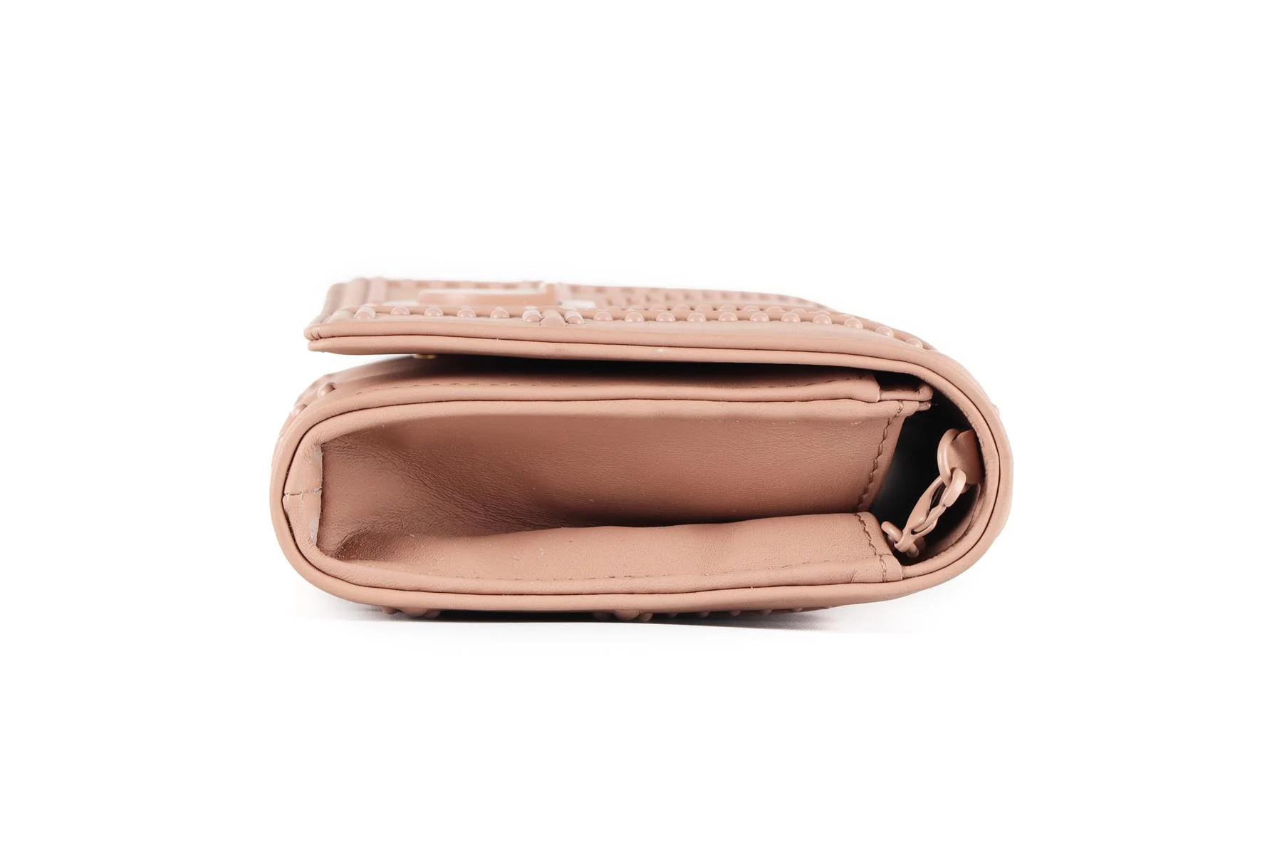 CHRISTIAN DIOR PINK DIORAMA CROISIERE LEATHER WALLET ON CHAIN - Image 5