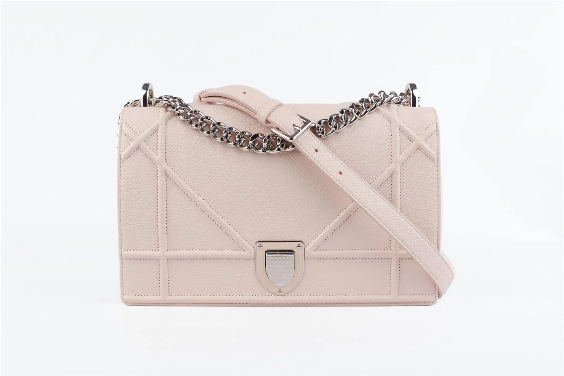 CHRISTIAN DIOR PINK DIORAMA MEDIUM LEATHER SHOULDER BAG - Image 2