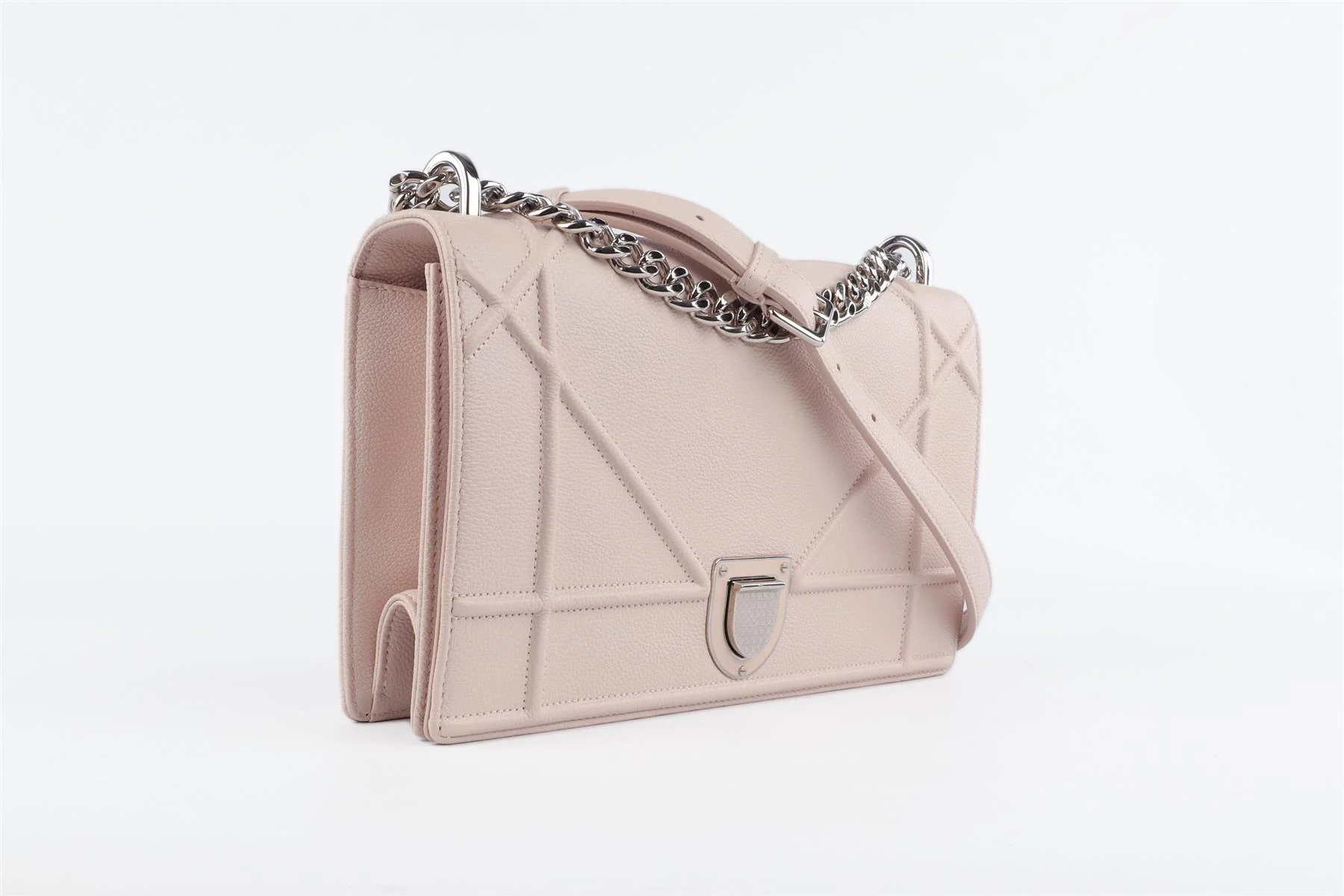 CHRISTIAN DIOR PINK DIORAMA MEDIUM LEATHER SHOULDER BAG - Image 4