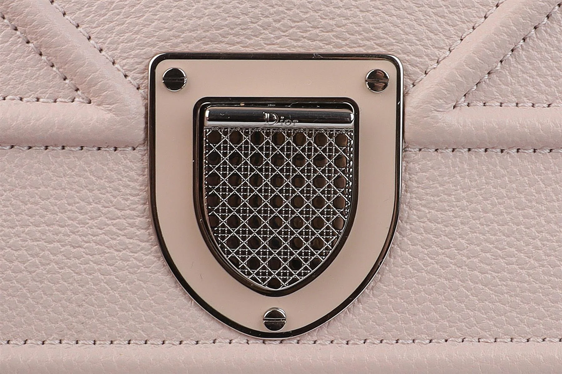 CHRISTIAN DIOR PINK DIORAMA MEDIUM LEATHER SHOULDER BAG - Image 9