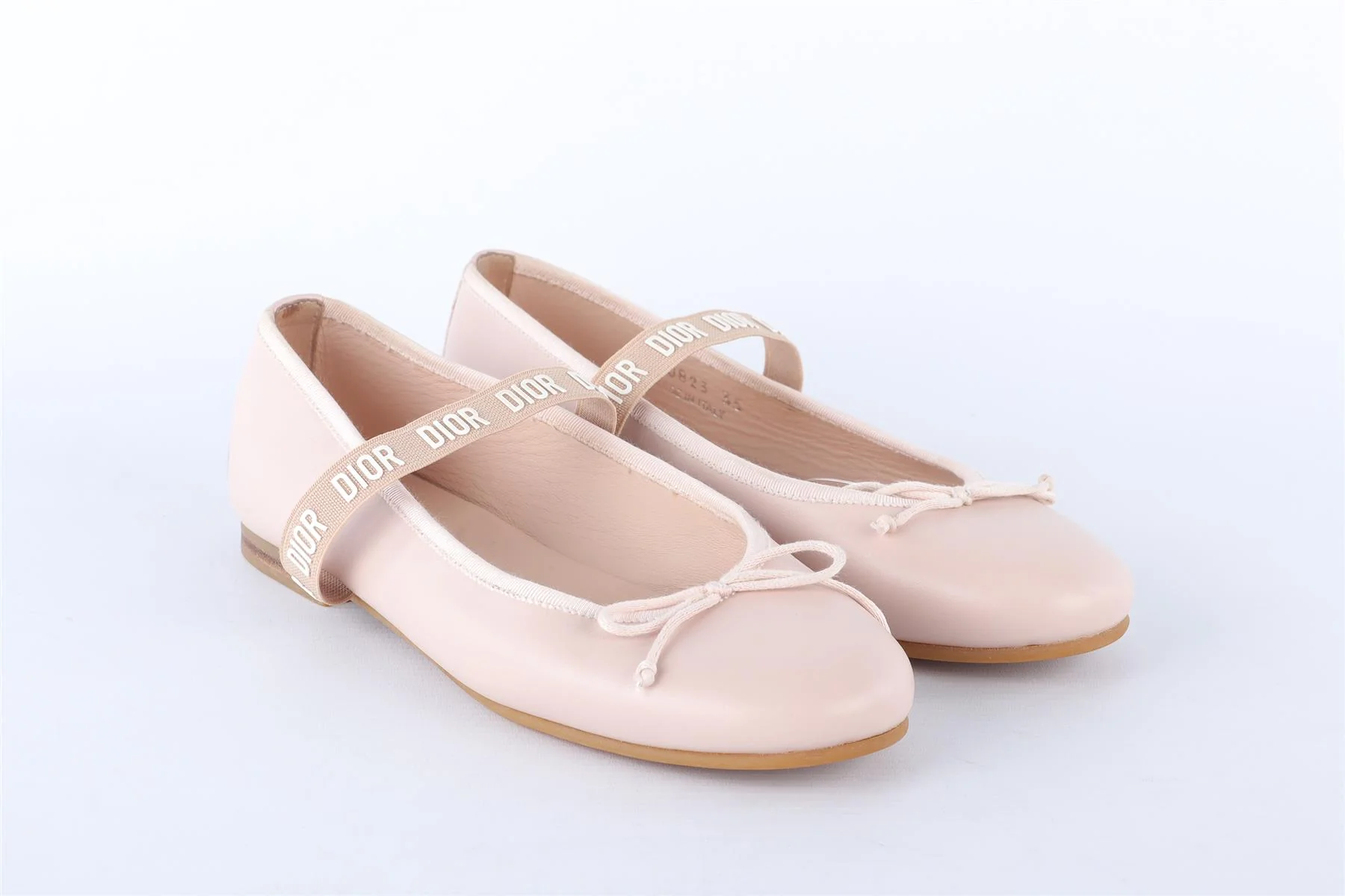 CHRISTIAN DIOR PINK KIDS GIRLS BALLET FLATS EU 35 UK 2 US 3 - Image 2