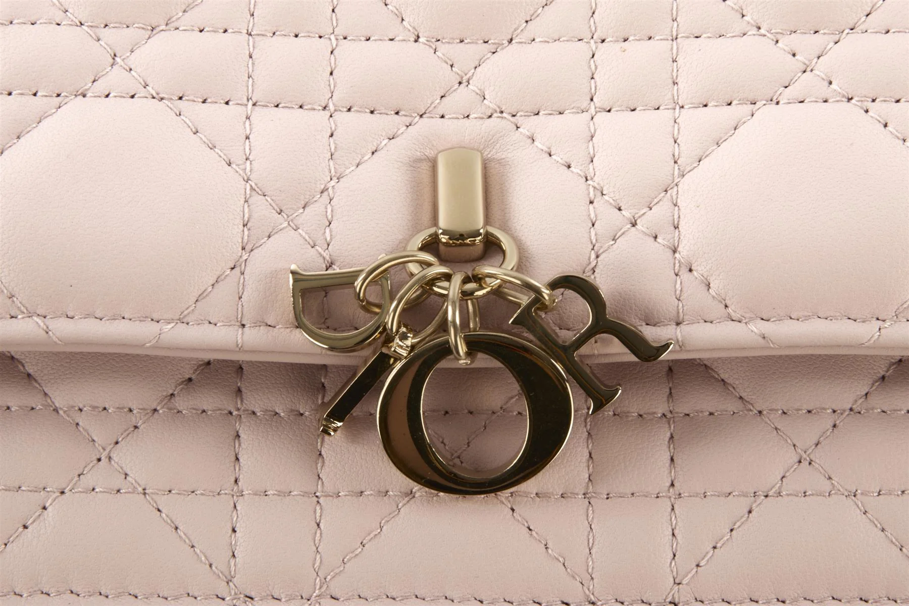 CHRISTIAN DIOR PINK MY DIOR MINI CANNAGE LEATHER CROSSBODY BAG - Image 9