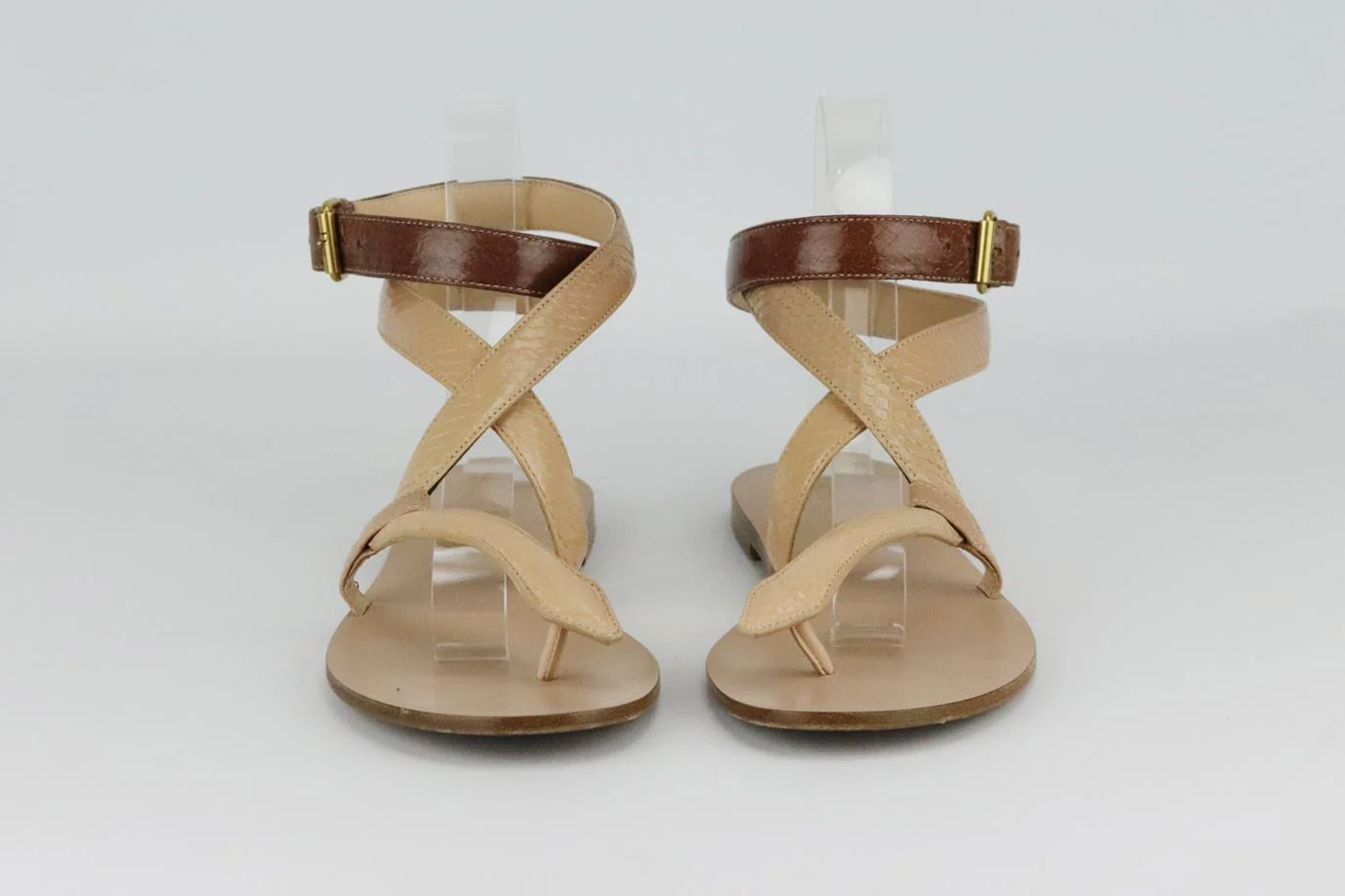 CHRISTIAN DIOR POISON-D SNAKE EFFECT LEATHER SANDALS EU 38 UK 5 US 8 - Image 3