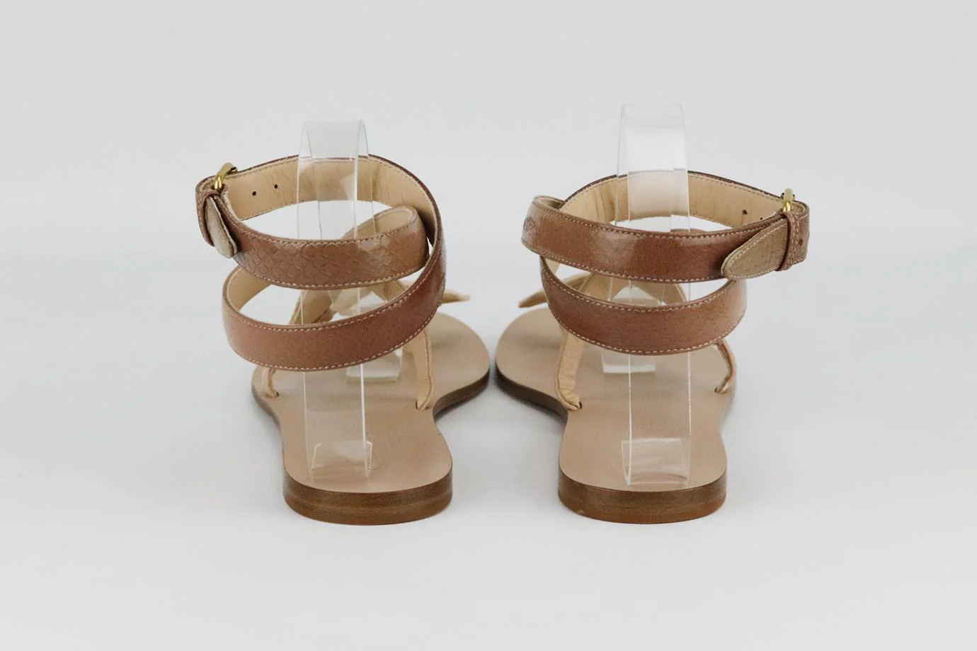 CHRISTIAN DIOR POISON-D SNAKE EFFECT LEATHER SANDALS EU 38 UK 5 US 8 - Image 4