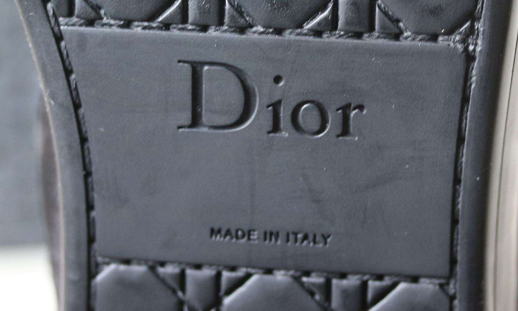 CHRISTIAN DIOR QUILTED SHEARLING LINED SUEDE BOOTS EU 38 UK 5 US 8 - Image 6