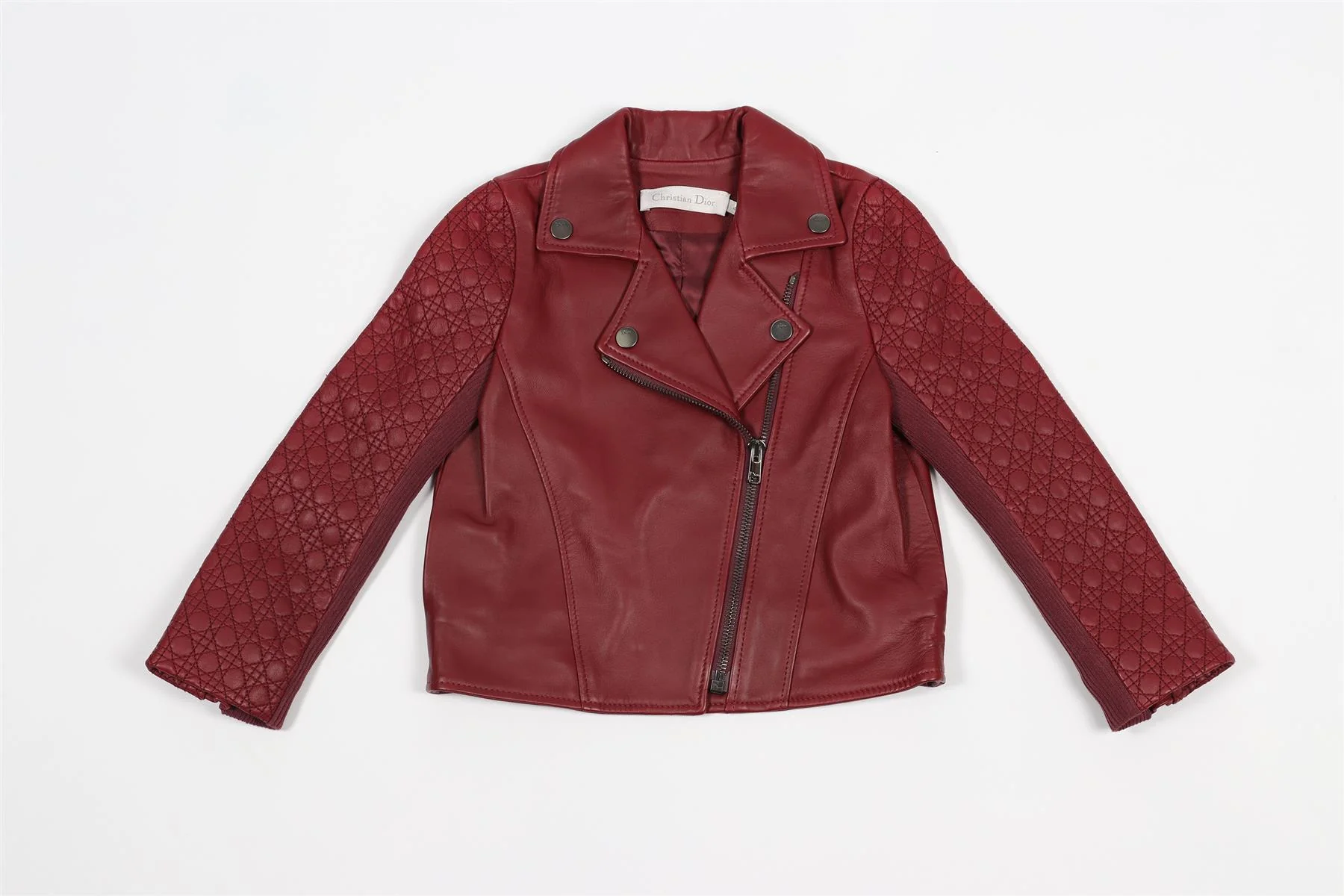 CHRISTIAN DIOR RED KIDS GRILS LEATHER JACKET 4 YEARS - Image 2