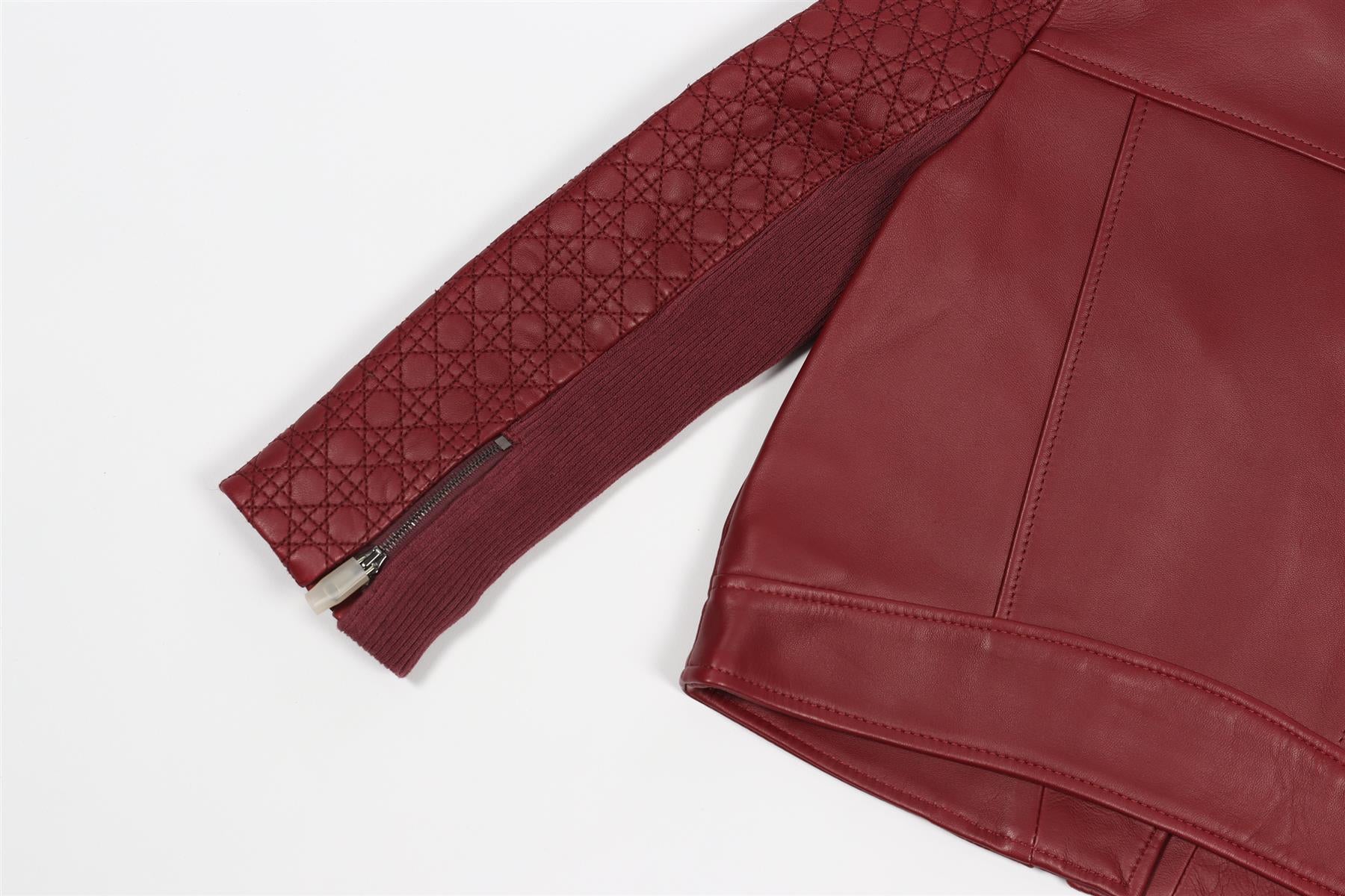 CHRISTIAN DIOR RED KIDS GRILS LEATHER JACKET 4 YEARS - Image 5