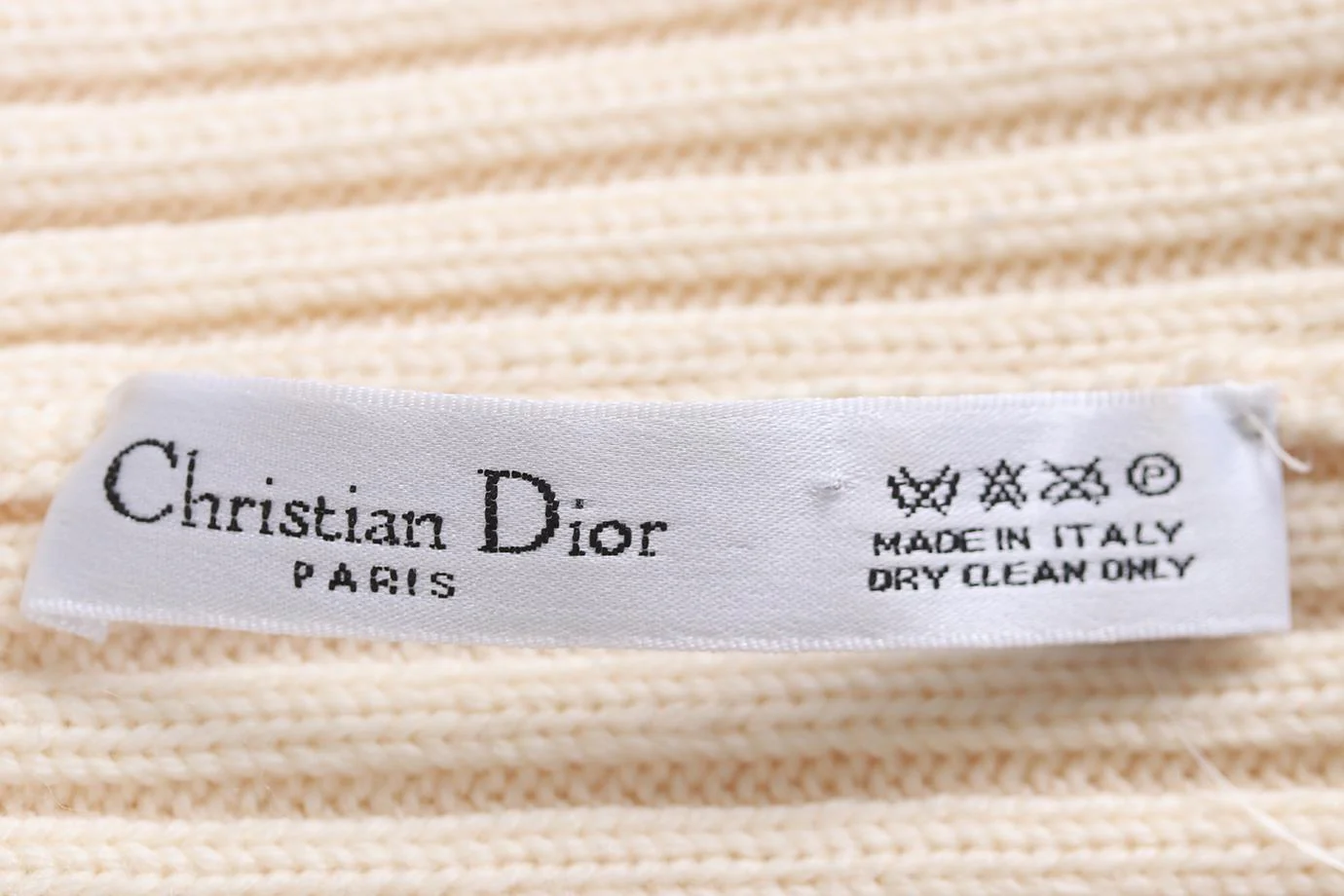CHRISTIAN DIOR RIBBED WOOL BLEND SNOOD - Image 3