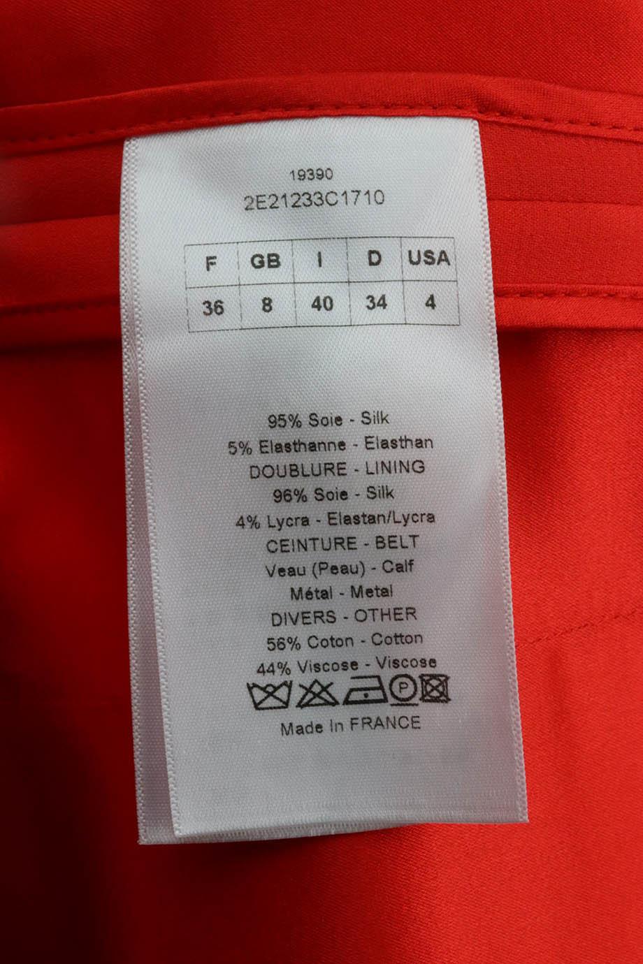 CHRISTIAN DIOR SILK BLEND WRAP VEST FR 36 UK 8 - Image 5