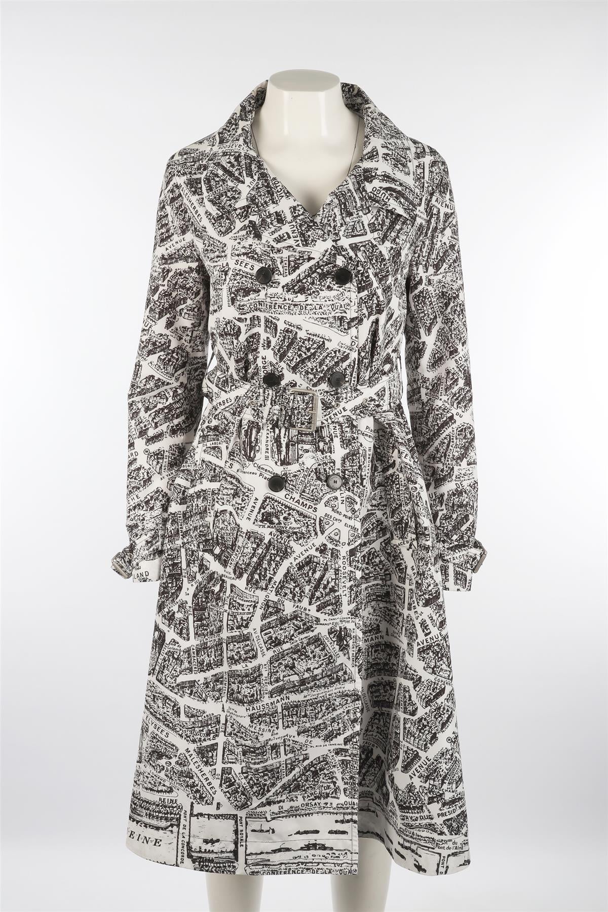 CHRISTIAN DIOR WHITE 2023 SHELL TRENCH COAT FR 36 UK 8 - Image 2