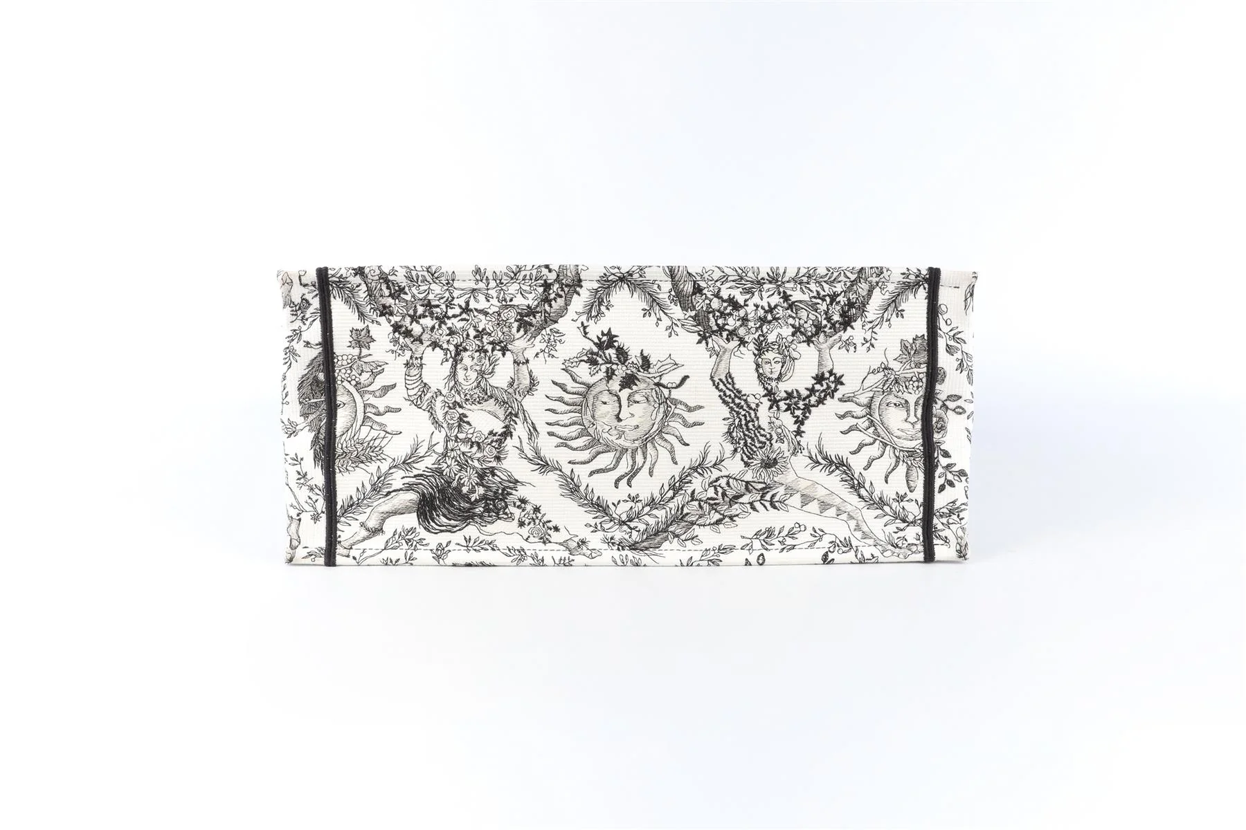 CHRISTIAN DIOR WHITE BOOK LARGE TOILE DE JOUY SOLEIL CANVAS TOTE BAG - Image 7