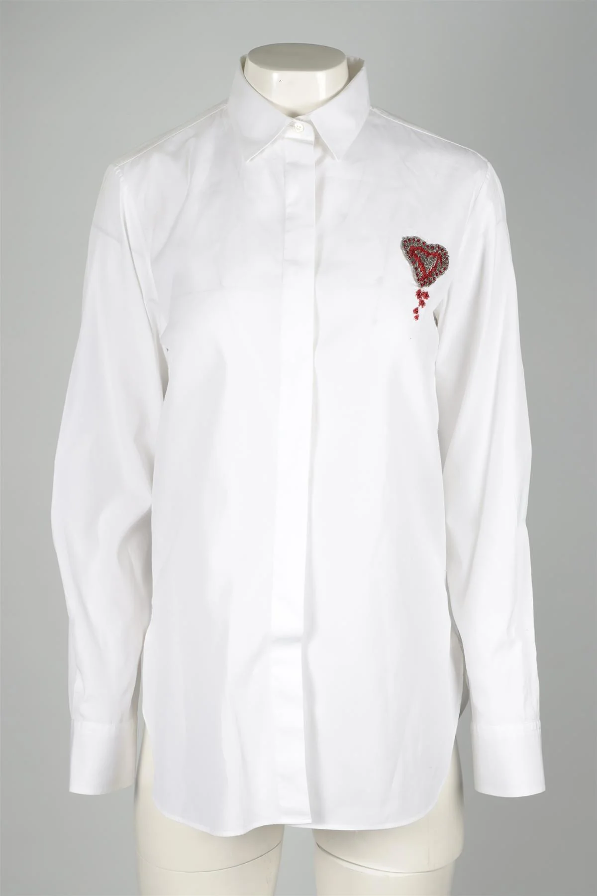 CHRISTIAN DIOR WHITE COTTON SHIRT FR 40 UK 12 - Image 2